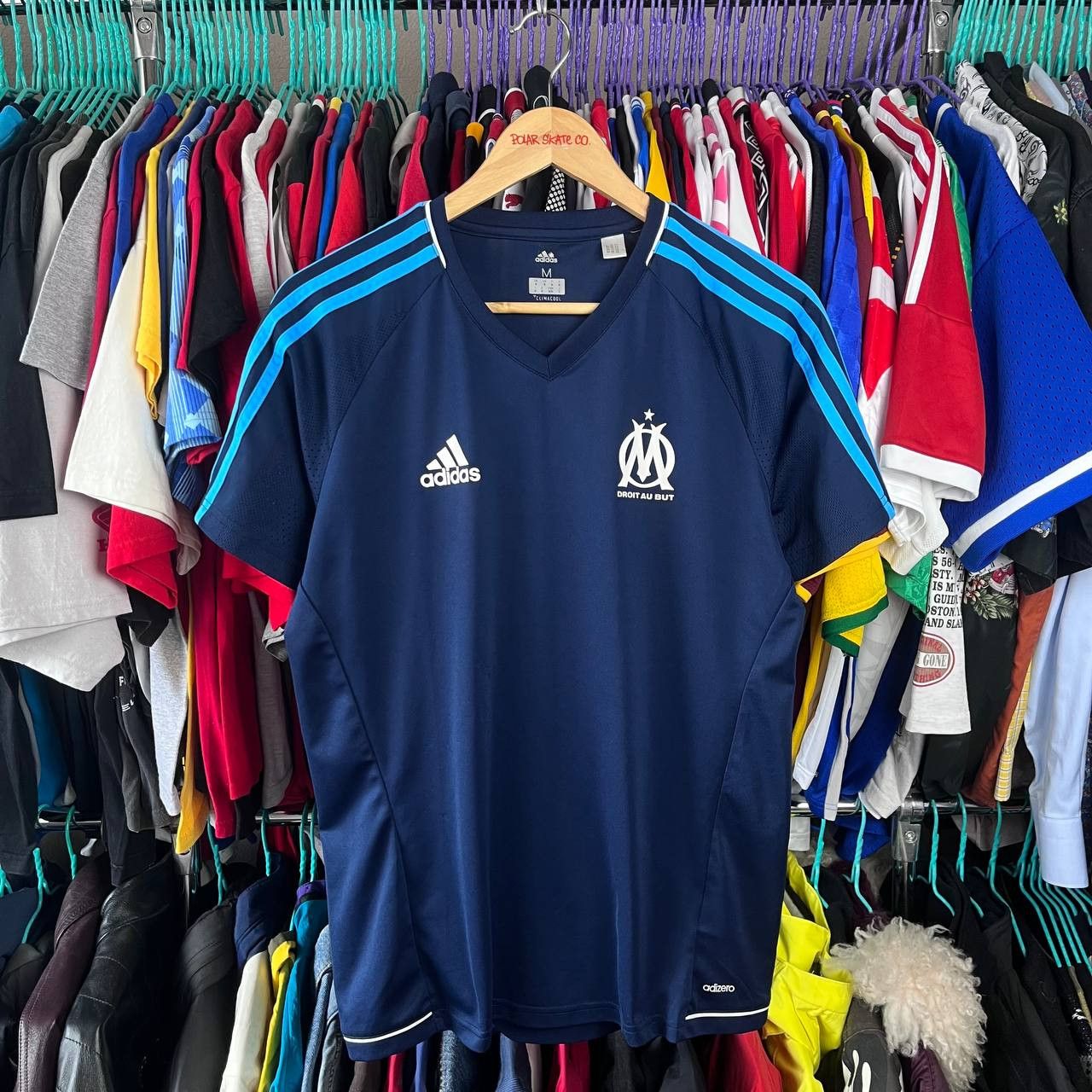 Adidas Olympique Marseille 2017/2018 Football Soccer Jersey Size US M / EU 48-50 / 2 - 2 Thumbnail