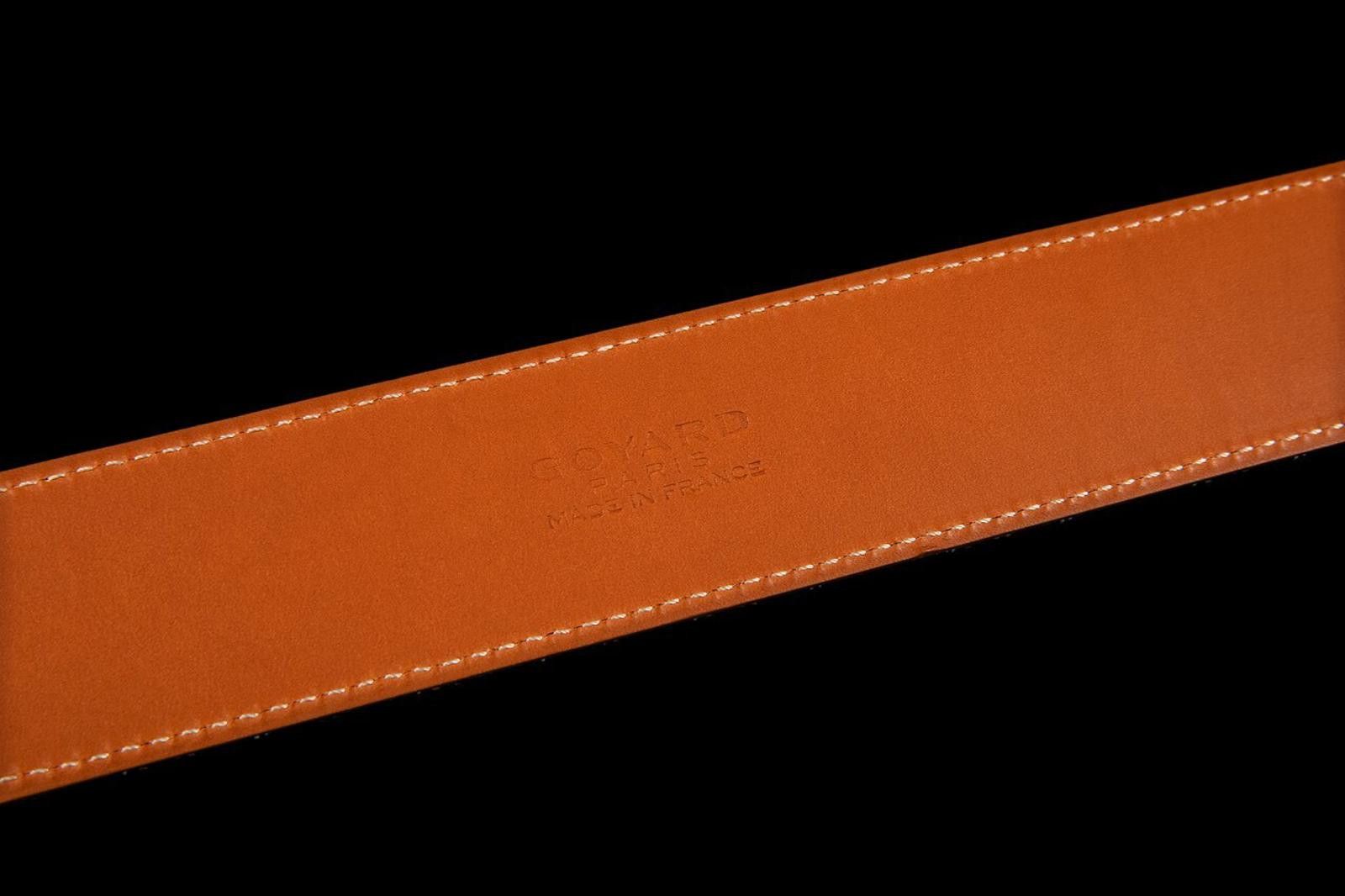 Goyard MAISON GOYARD FLORIDA BELT BLACK TAN Size 90/36 Size ONE SIZE - 3 Thumbnail