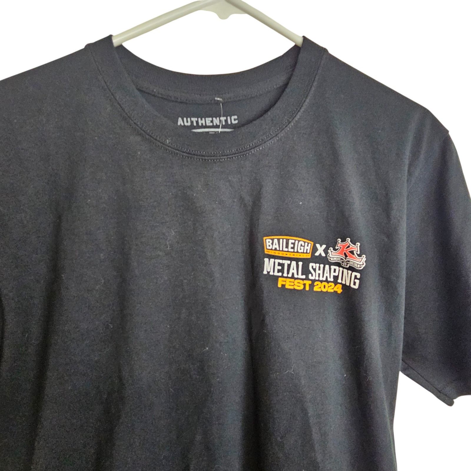 Raleigh Denim Baileigh Mens Graphic T-Shirt Metal Shaping Fest 2024 Sz M Size US M / EU 48-50 / 2 - 3 Thumbnail