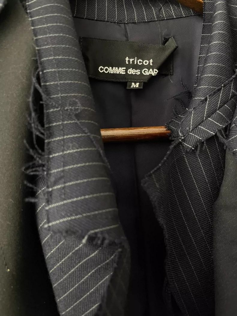 Comme des Garcons Comme des Garçons Medieval Ladies Wool Stripe Navy Blue jac Size M / US 6-8 / IT 42-44 - 7 Thumbnail