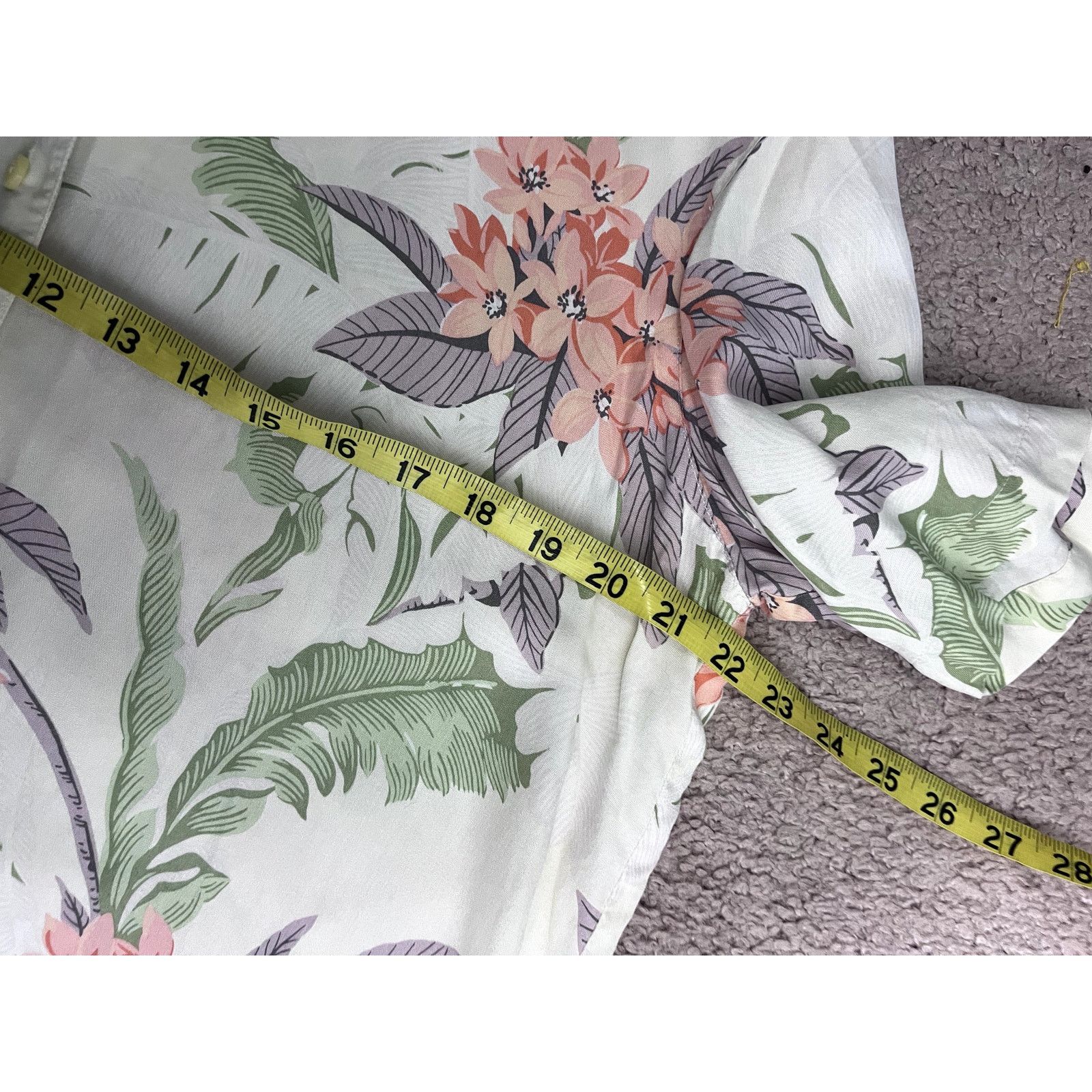 Liz Claiborne Cream Vintage Silk Liz Claiborne Floral Button Up L Size L / US 10 / IT 46 - 4 Thumbnail