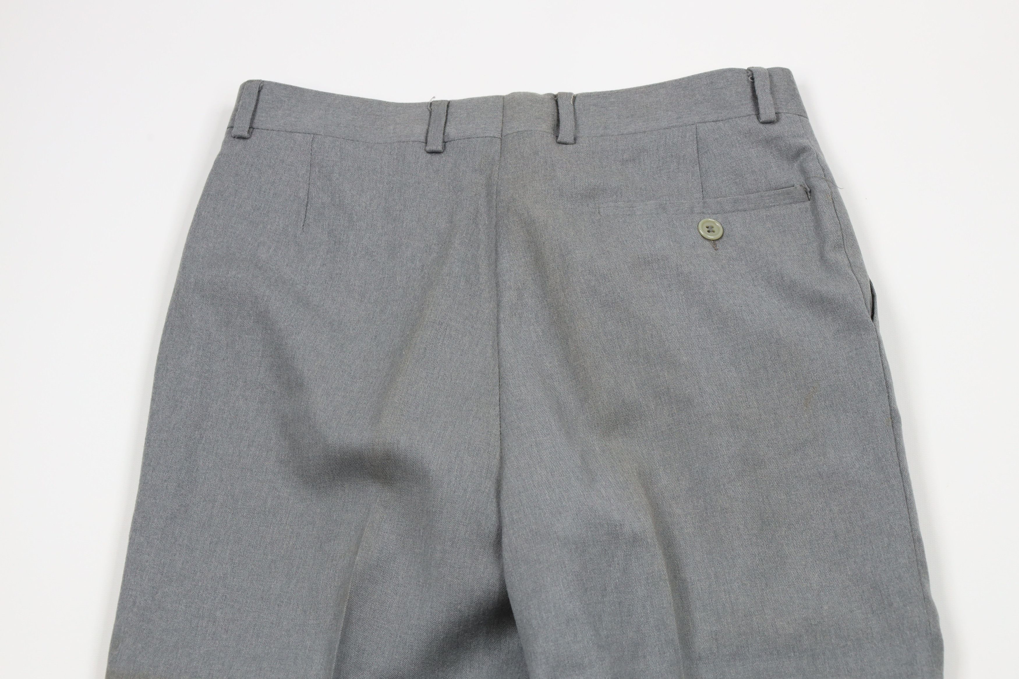 Vintage Vintage 70s Streetwear Pleated Straight Leg Chino Pants Gray Size US 28 / EU 44 - 10 Thumbnail