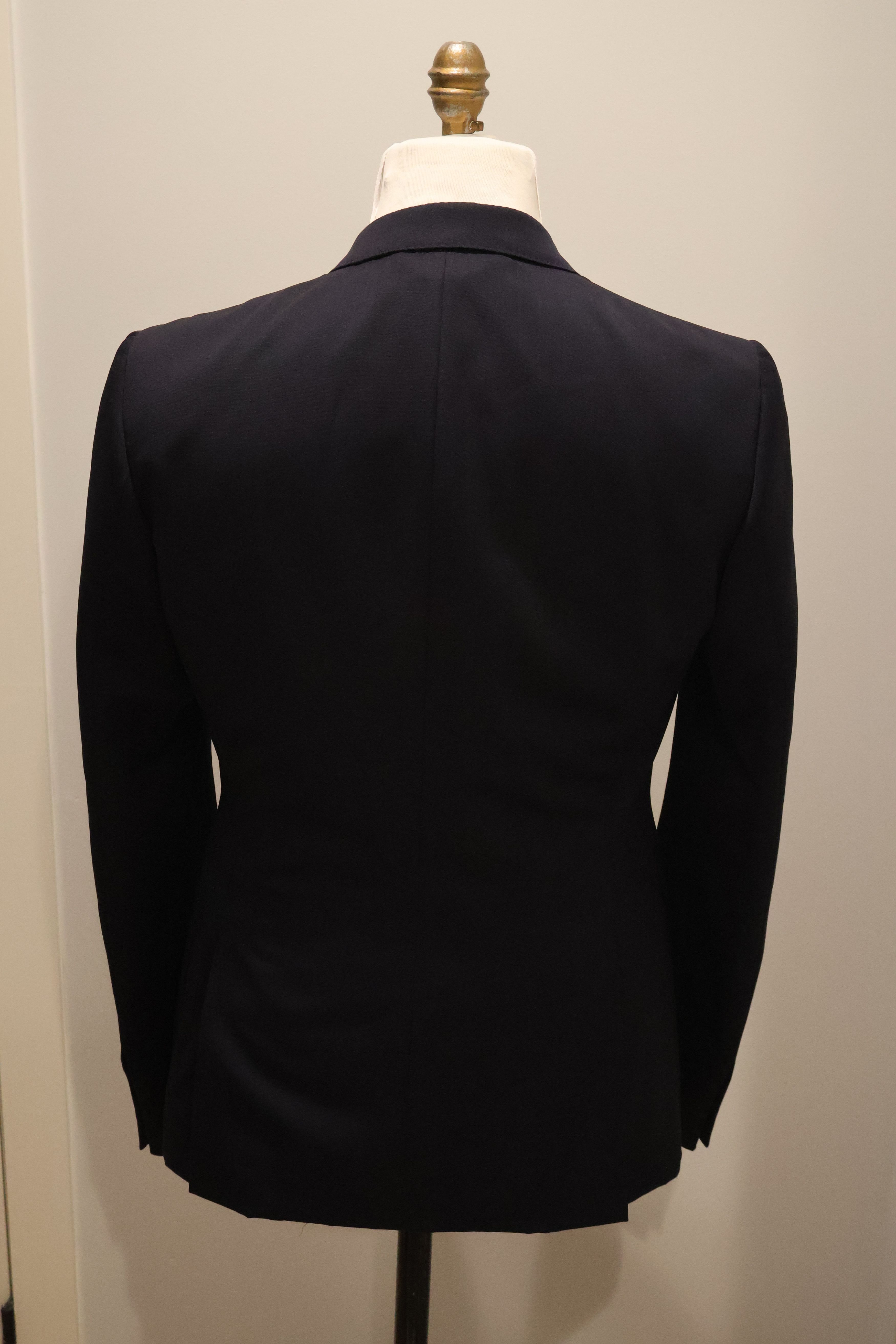 Burberry Prorsum Burberry Prosum navy wool tuxedo blazer - EU 50 Size 50R - 4 Thumbnail