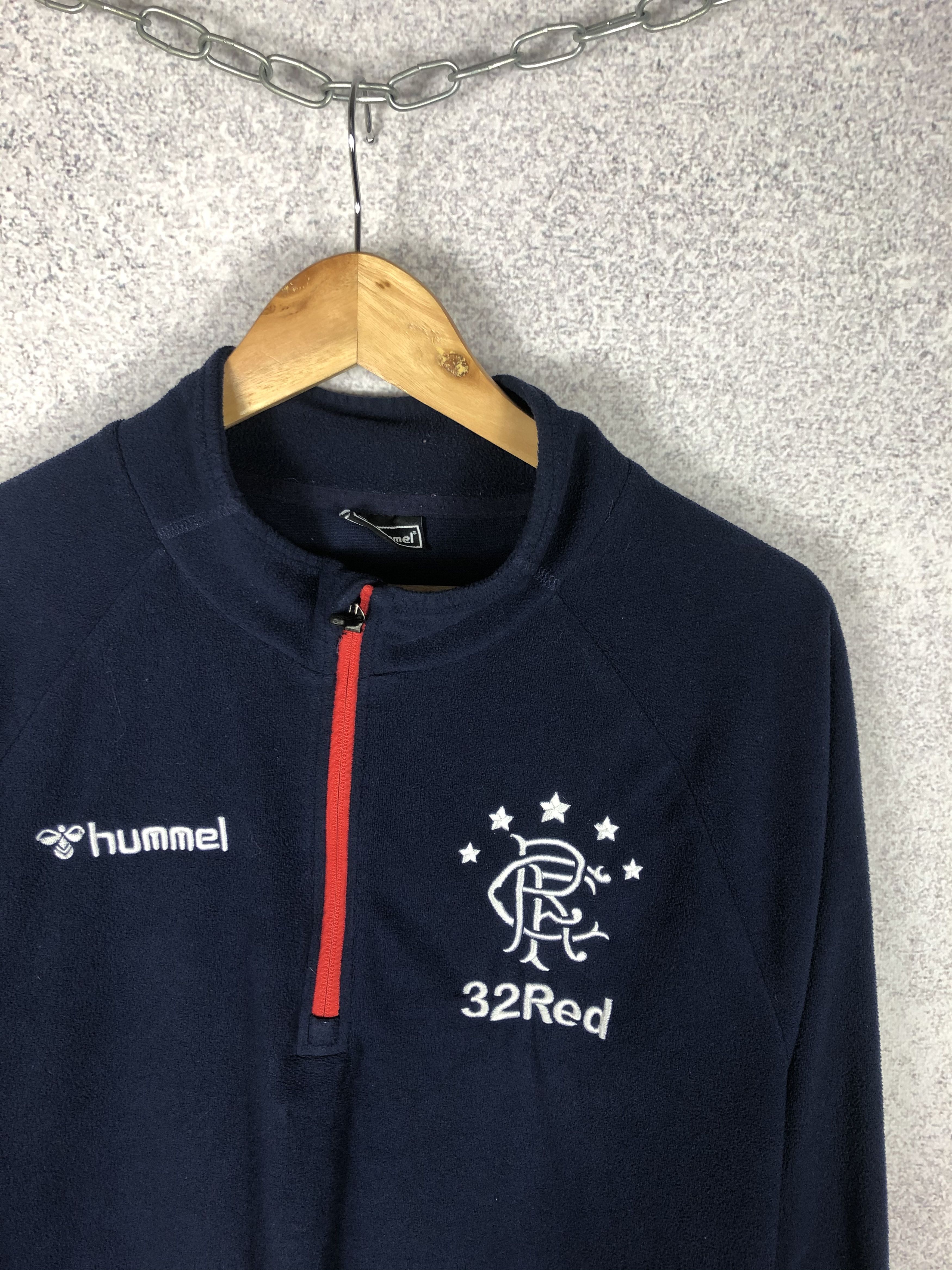 Vintage Vintage FC Rangers Hummel Fleece Soccer Sweatshirt Size US XXL / EU 58 / 5 - 2 Thumbnail