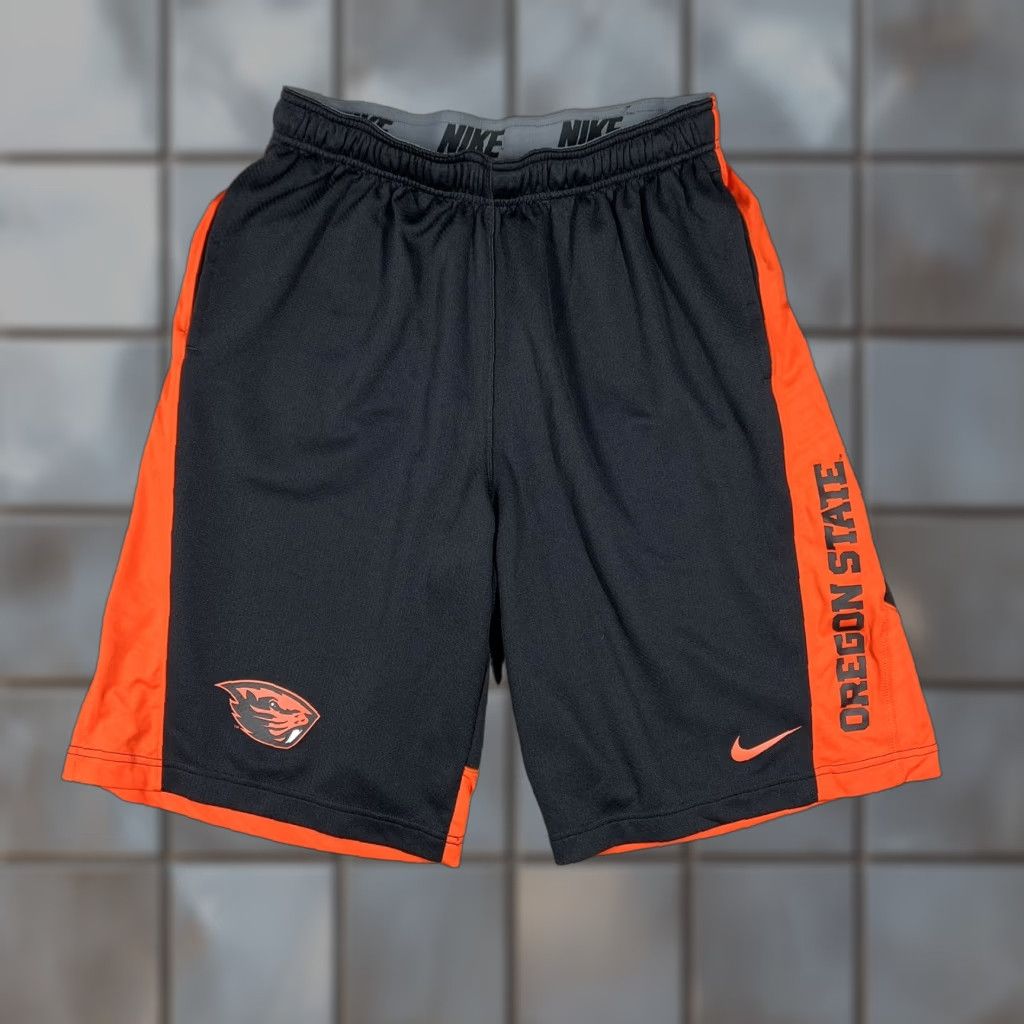 Nike Nike Oregon State Beavers Athletic Basketball Shorts Dri-Fit Mens Size Large Multicolor Pockets EUC Size US 33 - 1 Thumbnail