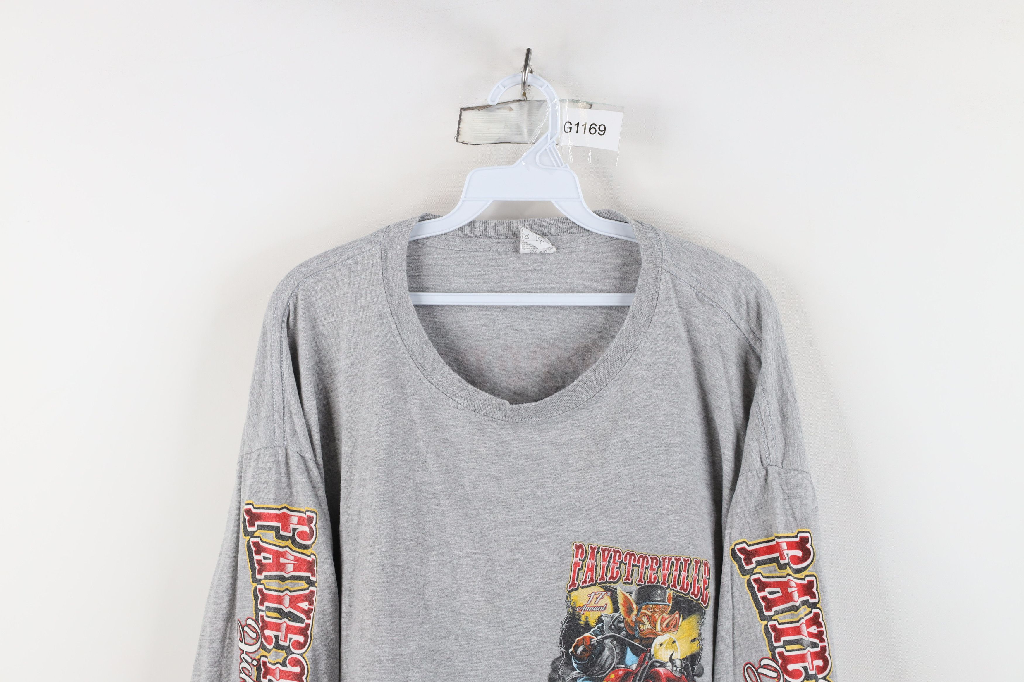 Vintage Vintage Y2K Fayetteville Bike Rally Long Sleeve T-Shirt Size US XL / EU 56 / 4 - 2 Thumbnail