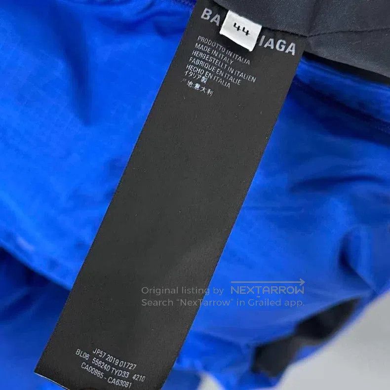 Balenciaga Balenciaga Klein Blue Small Logo Puffer Jacket Size M / US 6-8 / IT 42-44 - 5 Thumbnail