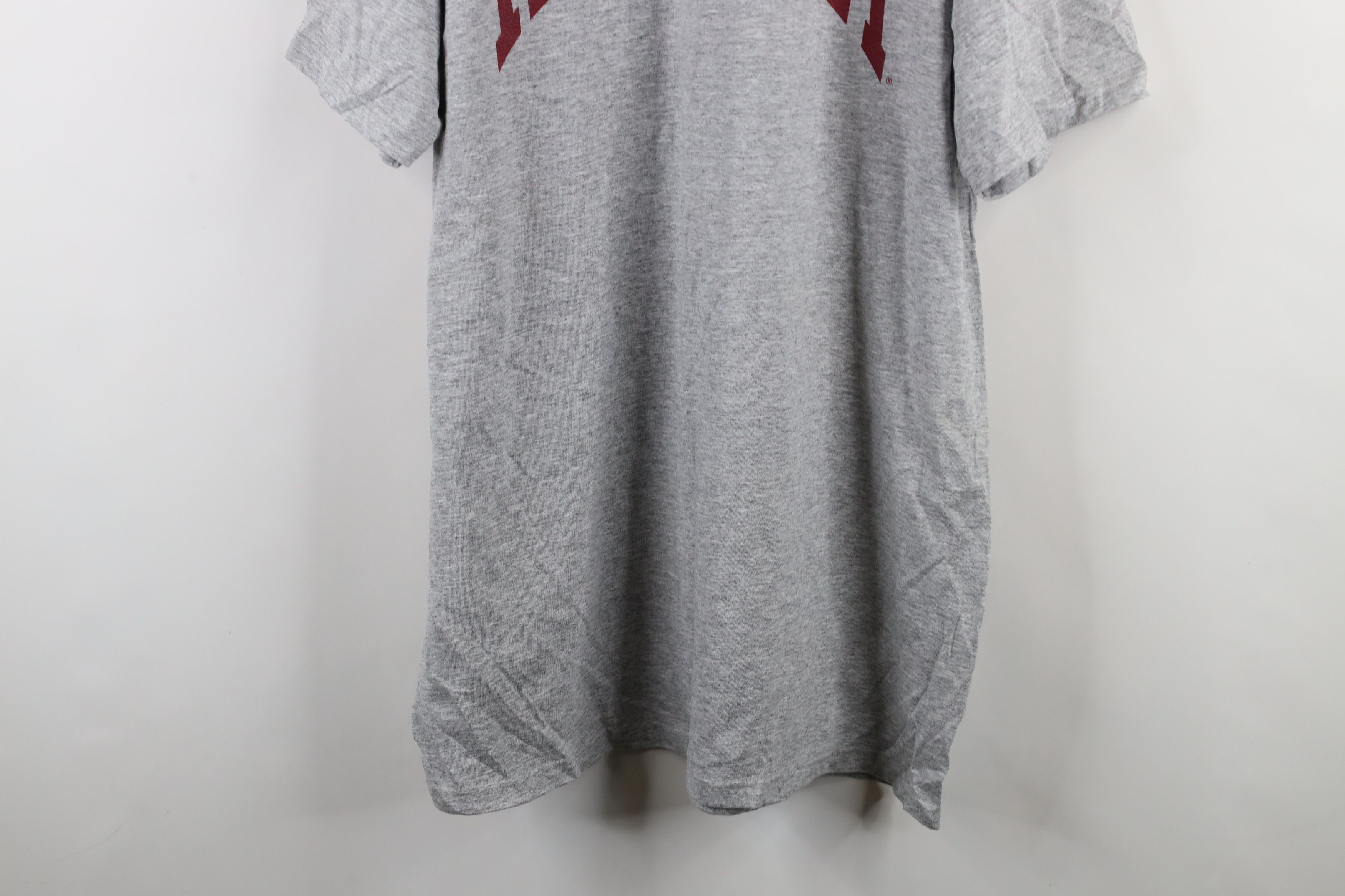 Vintage Vintage 90s Indiana University Short Sleeve T-Shirt Gray Size US XXL / EU 58 / 5 - 3 Thumbnail