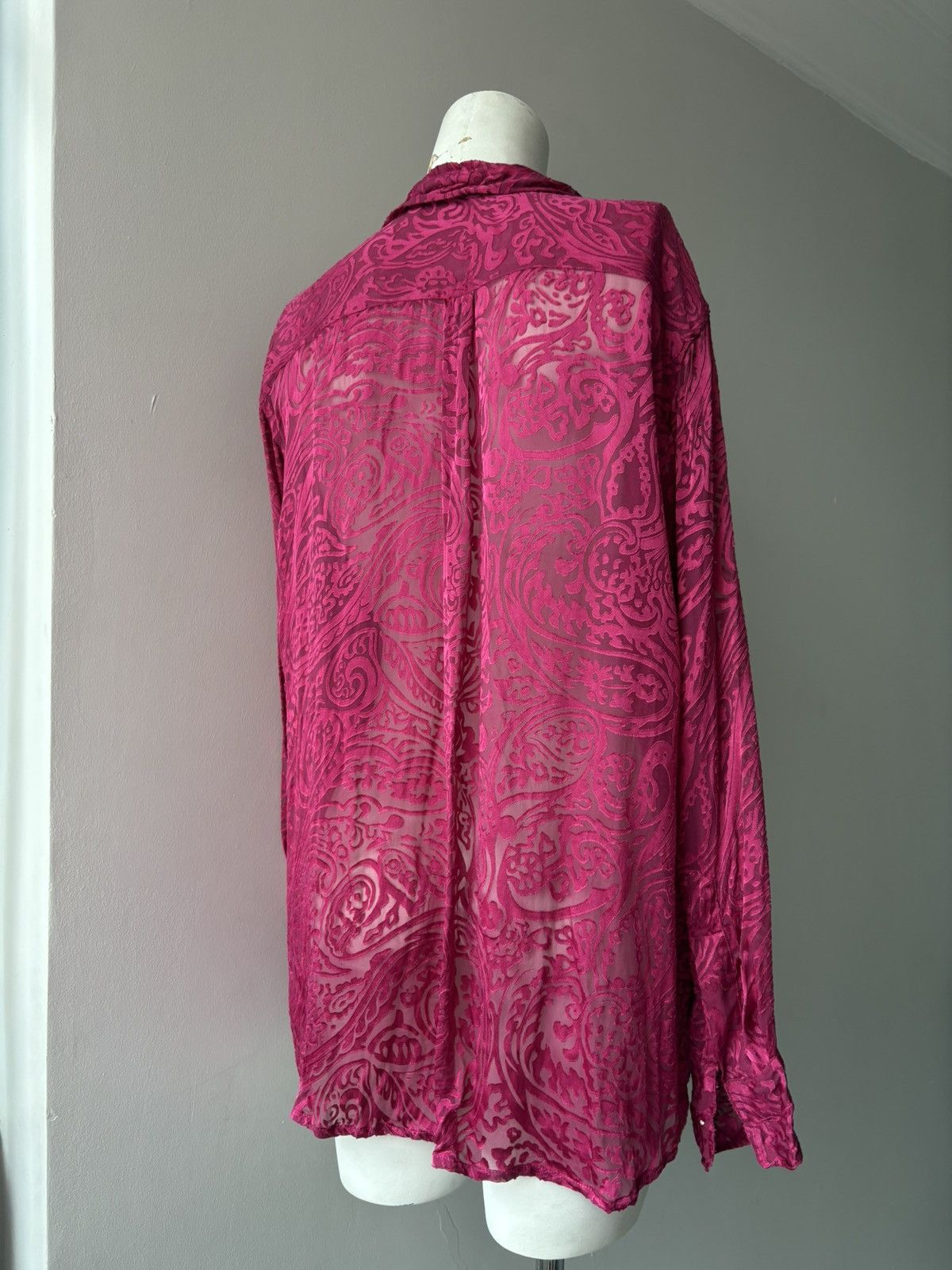 Vintage Silk and Cashmere shirt Size XL / US 12-14 / IT 48-50 - 4 Thumbnail