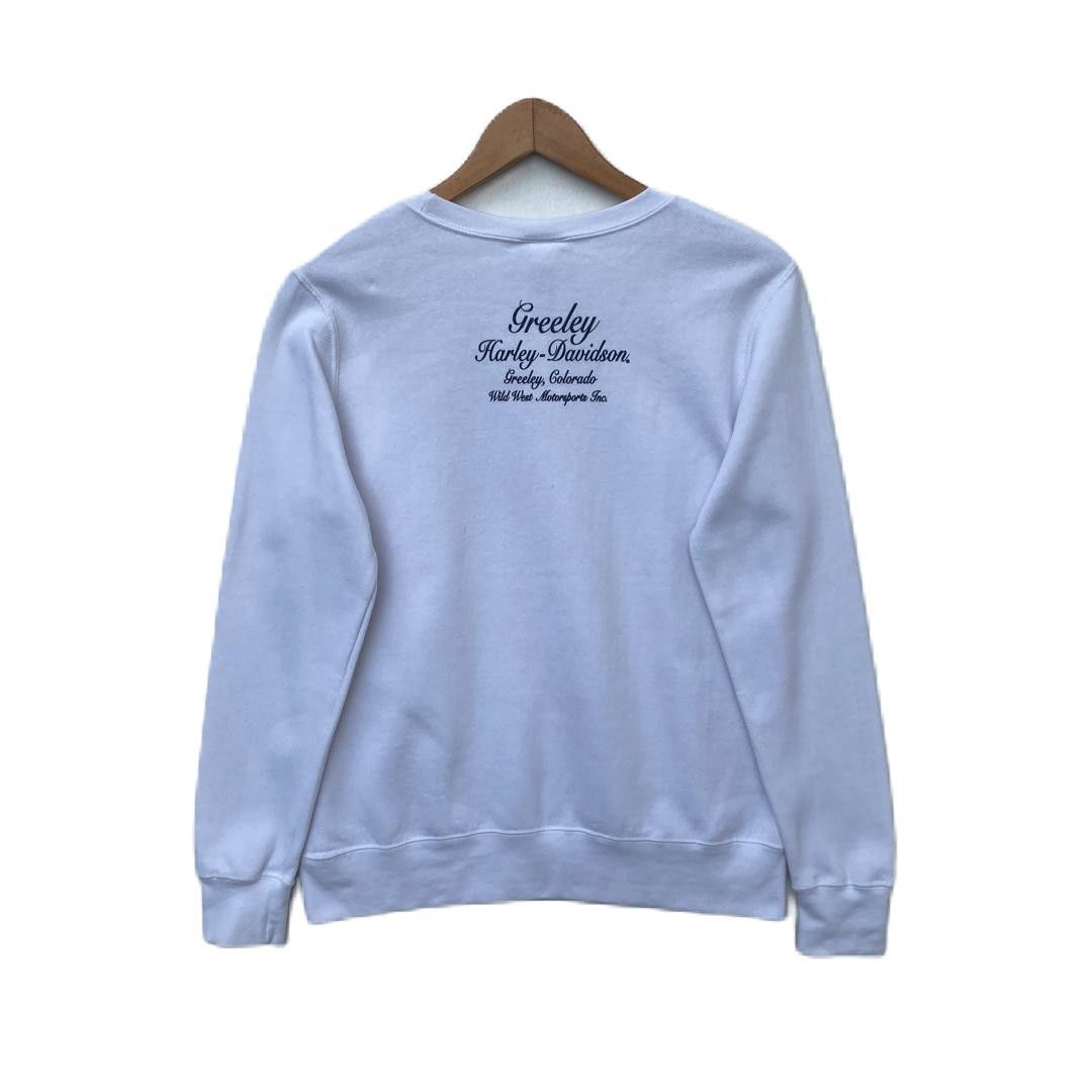 Harley Davidson HARLEY DAVIDSON SWEATSHIRT MEDIUM PULLOVER WHITE Size US M / EU 48-50 / 2 - 2 Thumbnail