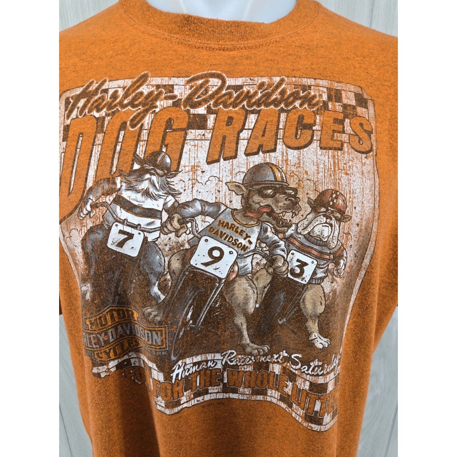 Harley Davidson Maverick Harley-Davidson Orange T-Shirt Dallas Texas Men's XL DBL Sided Graphic Shirt Size US XL / EU 56 / 4 - 4 Thumbnail