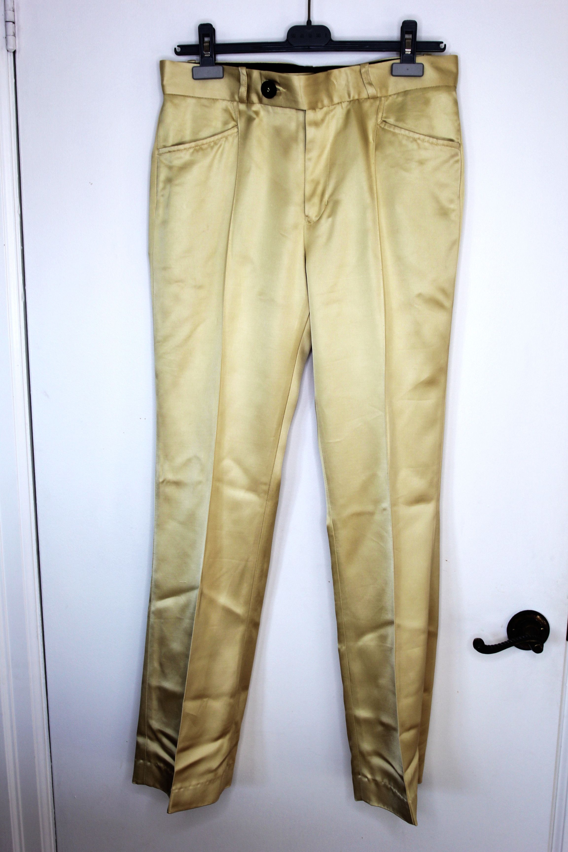 Ernest W. Baker BNWT SS24 ERNEST W. BAKER FLARE PANTS GOLD M Size US 32 / EU 48 - 2 Thumbnail