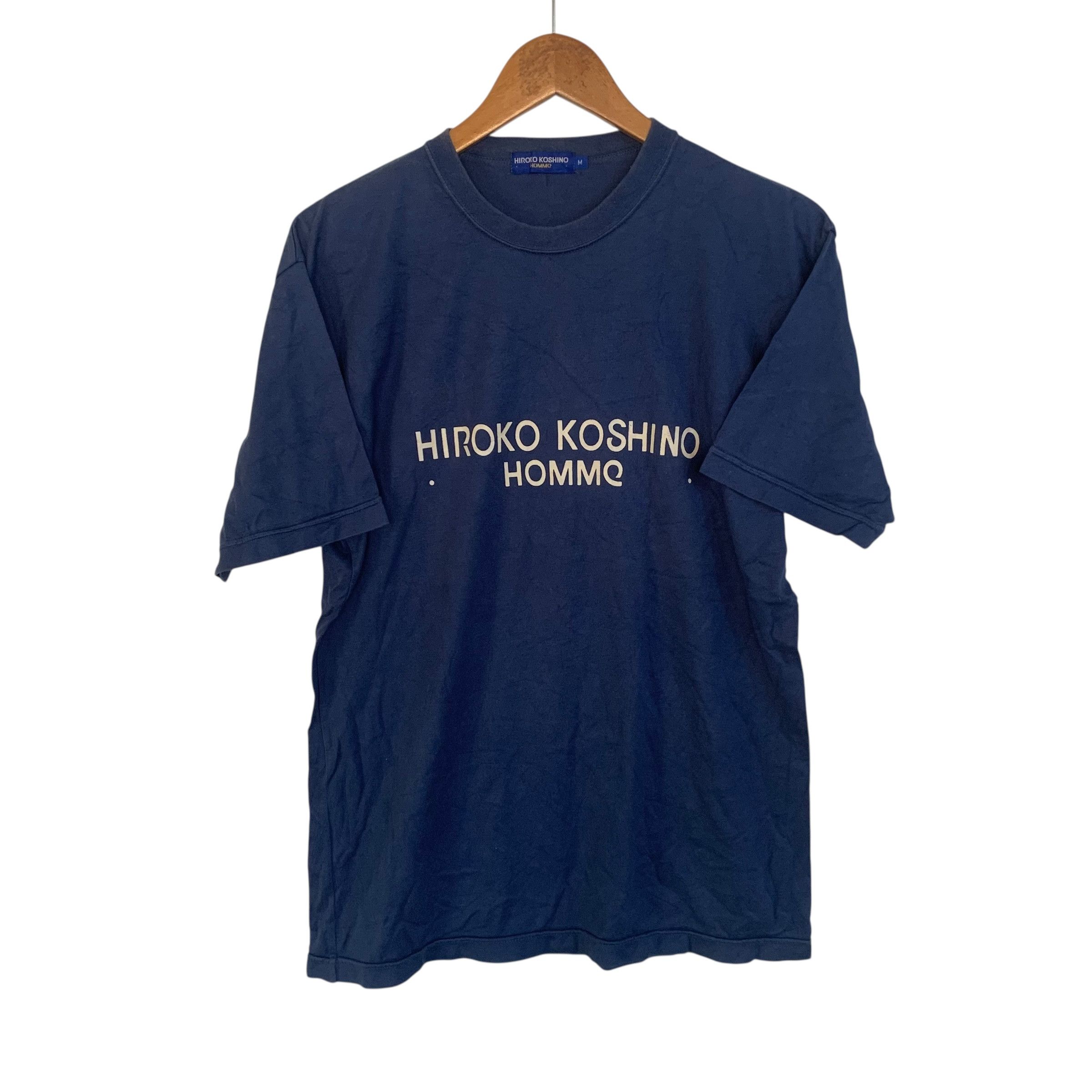 Hiroko Koshino Homme Hiroko Koshino T-shirt Plain Spell Out Japanese Brand Size US M / EU 48-50 / 2 - 1 Thumbnail
