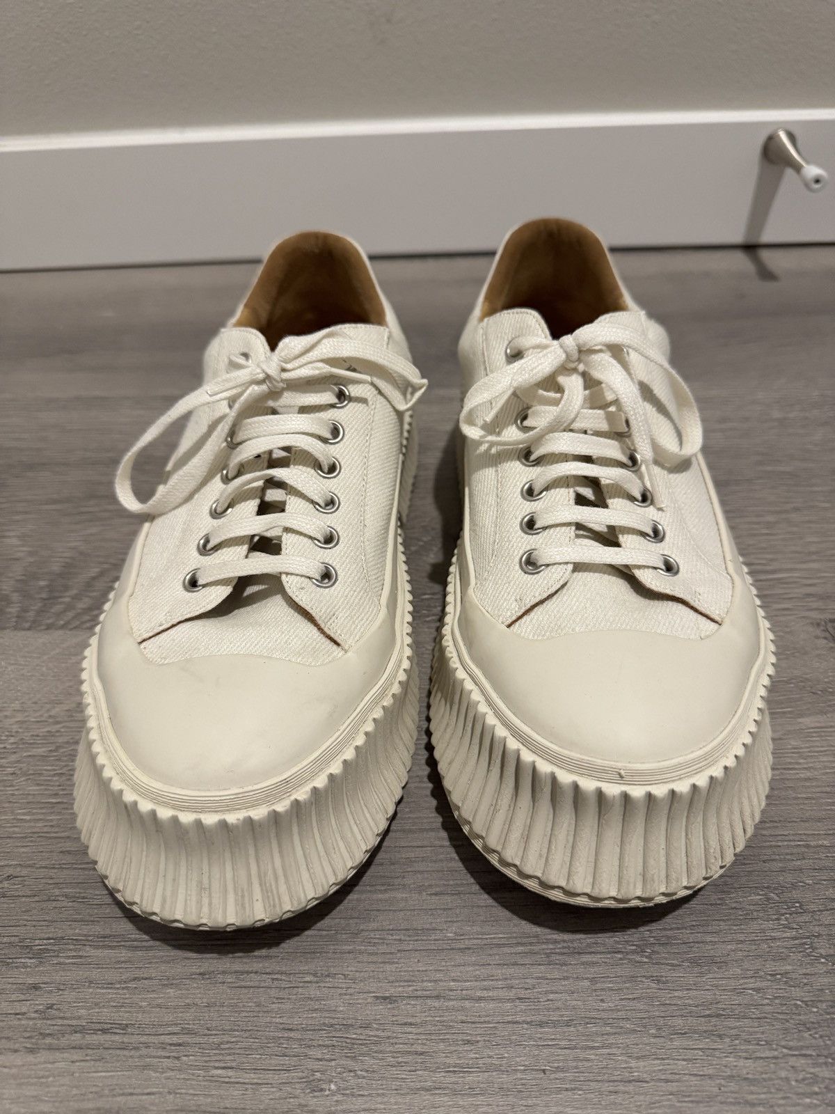 Jil Sander Jil Sander Ridged Low-Top Sneaker Size US 7 / EU 40 - 3 Thumbnail