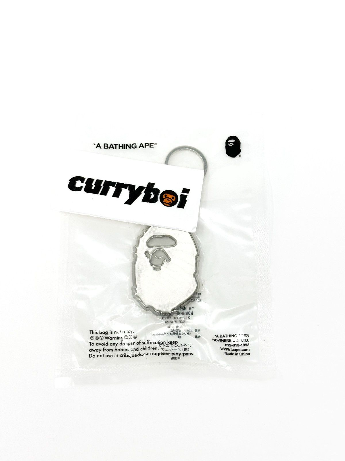 Bape BAPE Ape Head Reflective Keychain White Size ONE SIZE - 3 Thumbnail