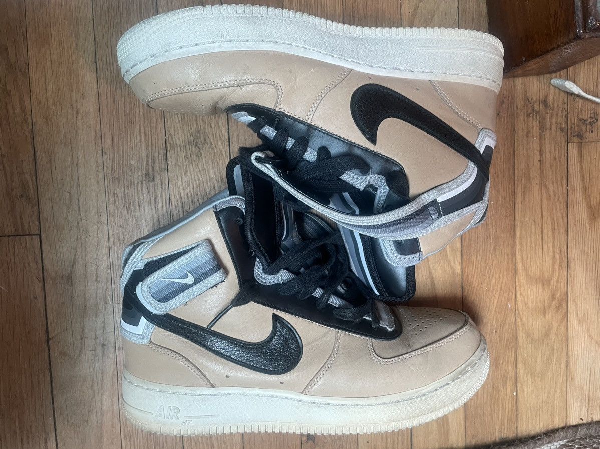 image of Nike Air Force 1 Riccardo Tisci Mid Vachetta Shoes in Beige, Men's (Size 8.5)