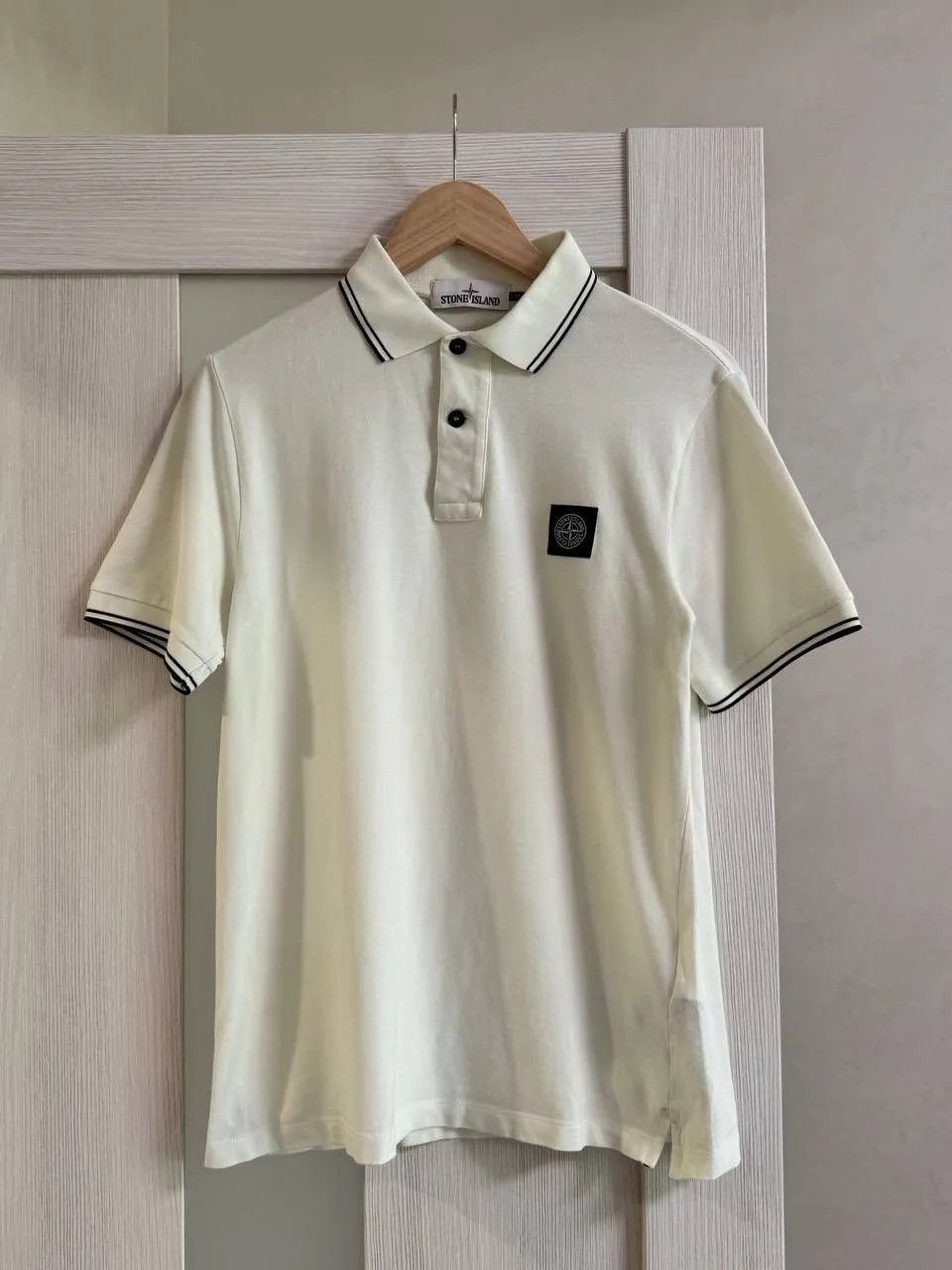 Massimo Osti Vintage Stone Island Polo Shirt Patch Program Logo Size US M / EU 48-50 / 2 - 1 Thumbnail