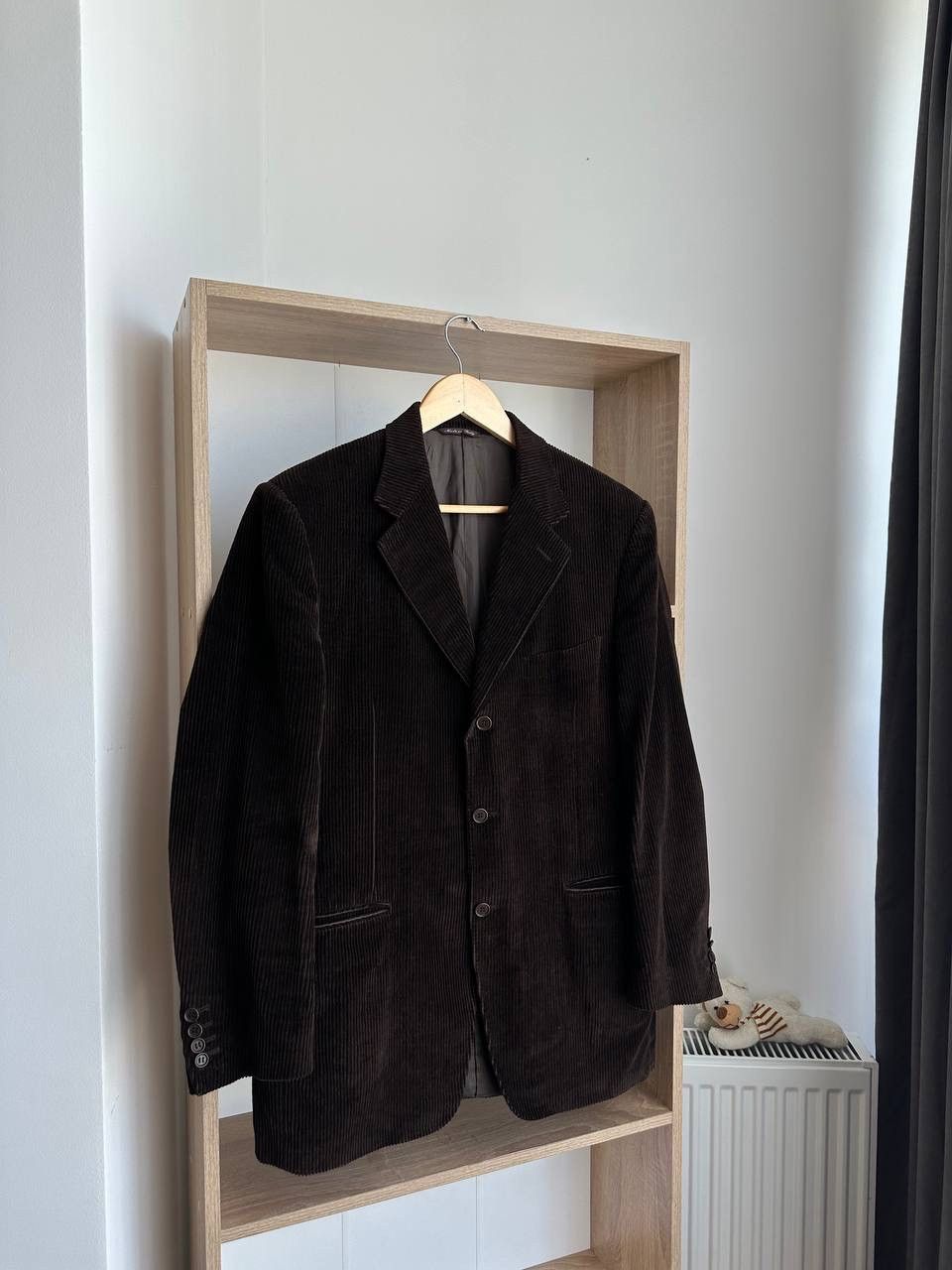 Canali × Vintage Vintage Men’s Brown Velvet Smoking Jacket Blazer Canali Size 50R - 11 Thumbnail