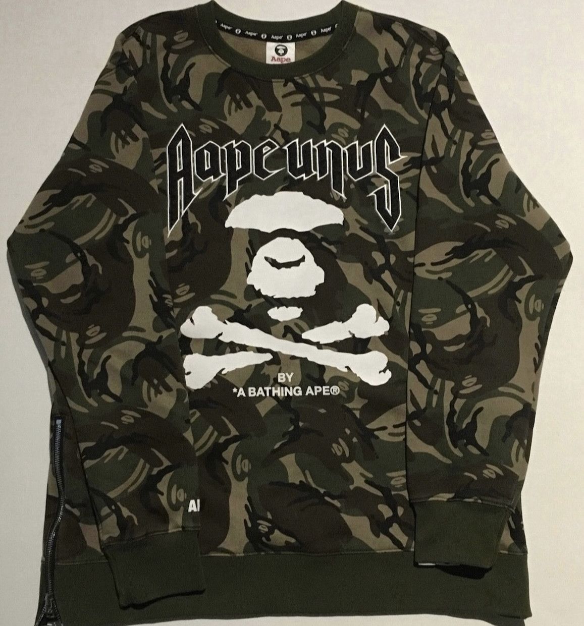 Aape × Bape Bape Aape camo crew neck sweatshirt Size US L / EU 52-54 / 3 - 1 Thumbnail