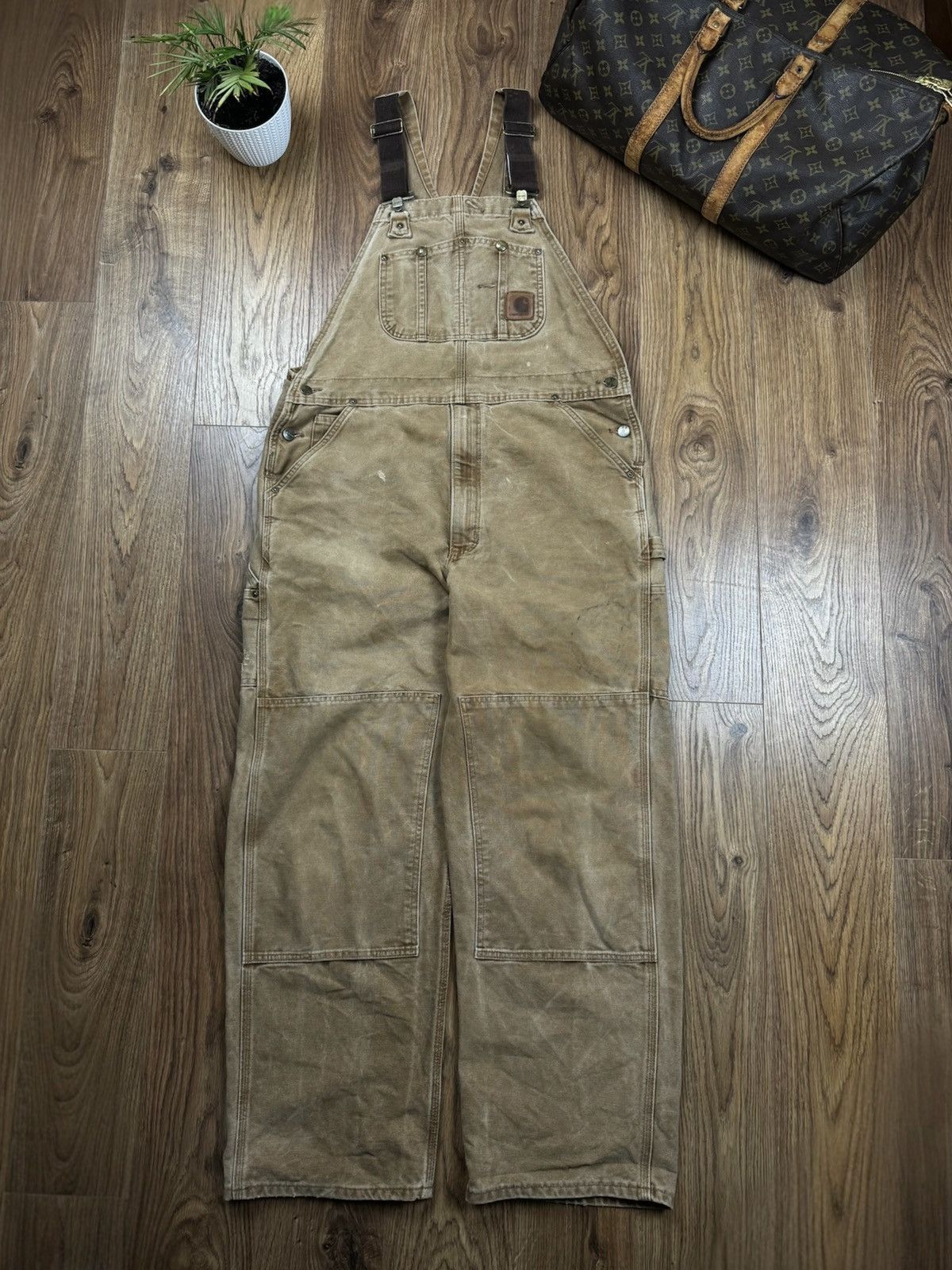 Carhartt Vintage overall jeans Carhartt original casual skate item Size US 39 - 1 Thumbnail