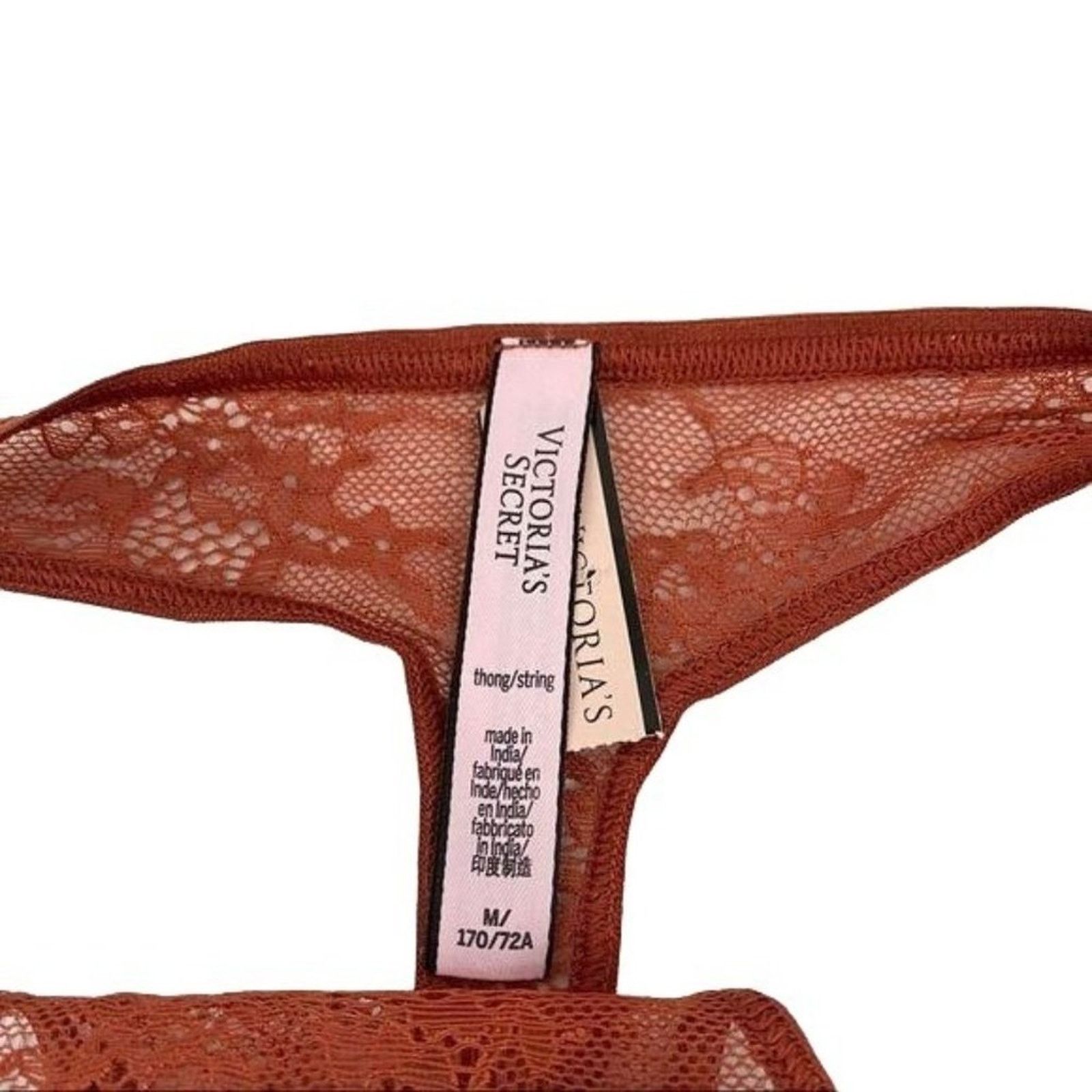 Victoria's Secret Victoria's Secret Chantilly Lace Thong Panty Medium Size ONE SIZE - 5 Thumbnail