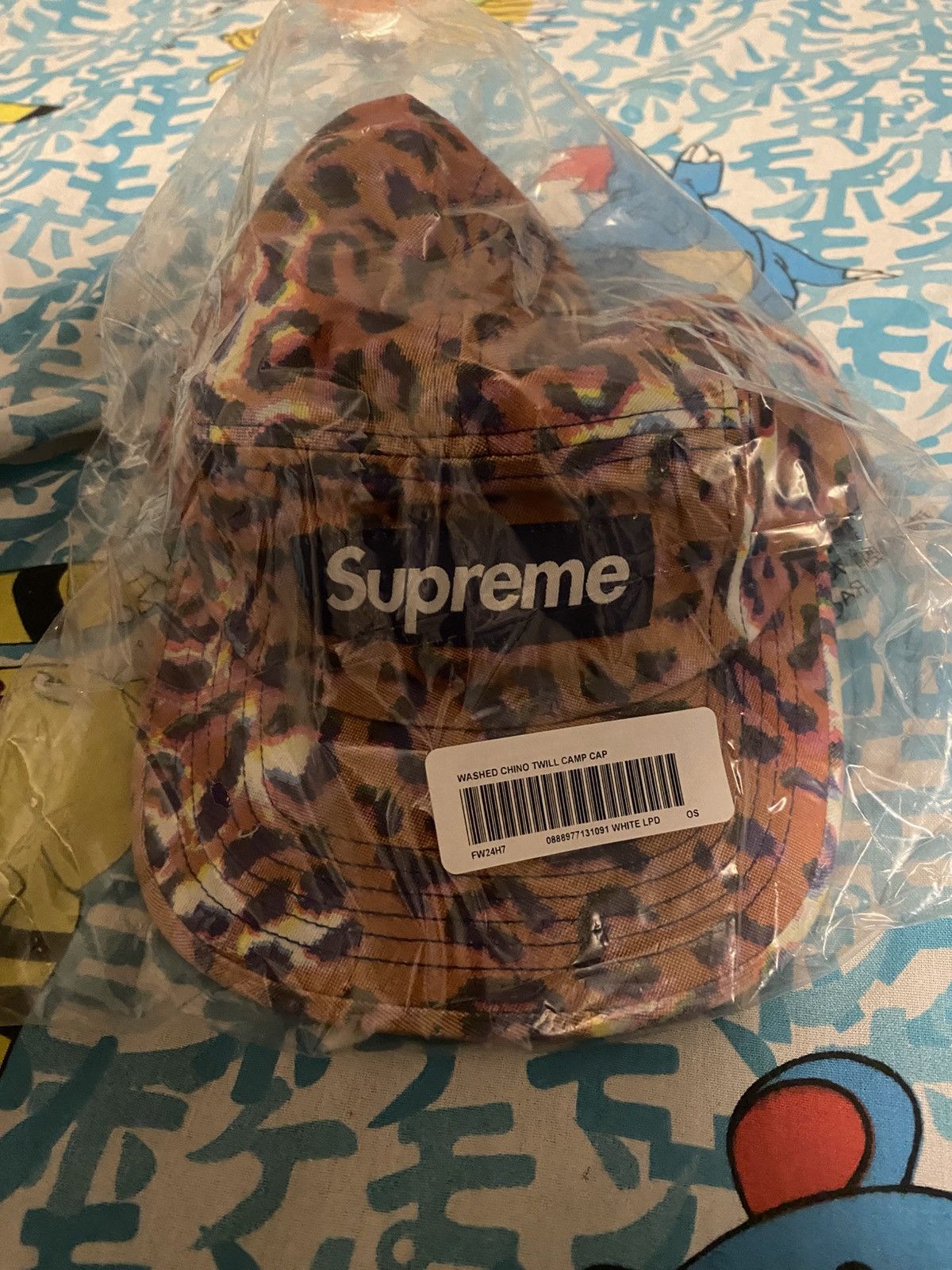 Supreme Supreme Washed Chino Twill Camp Cap Leopard FW24 Size ONE SIZE - 3 Thumbnail