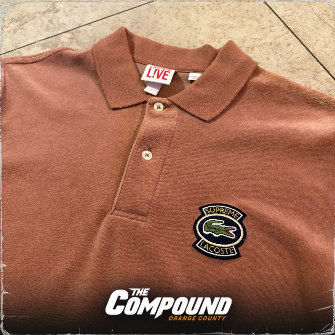 Supreme Supreme x Lacoste - SS18 Velour Polo - Light Maroon - Medium Size US M / EU 48-50 / 2 - 3 Thumbnail