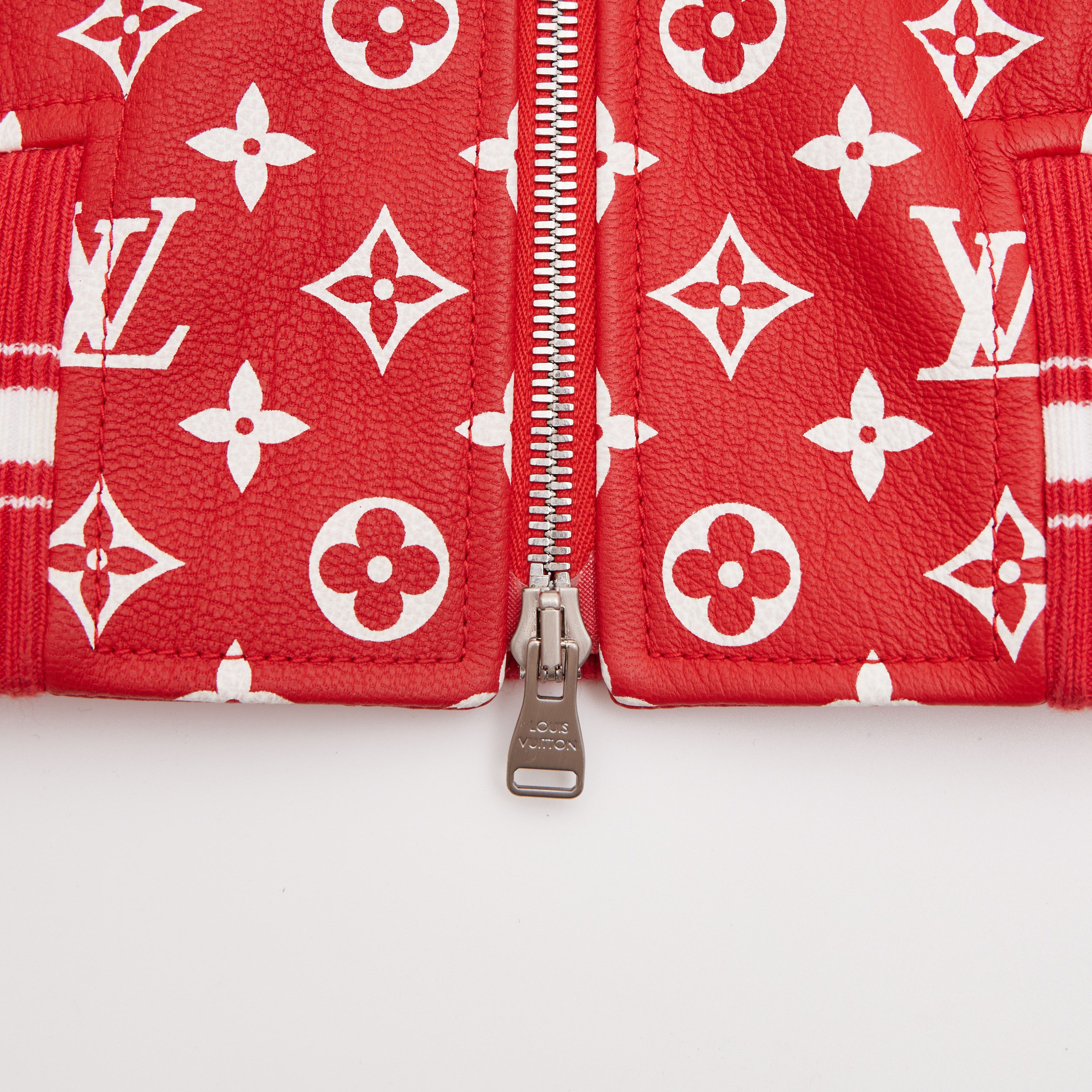 GRAILS LV x Supreme Leather Monogram Bomber Jacket