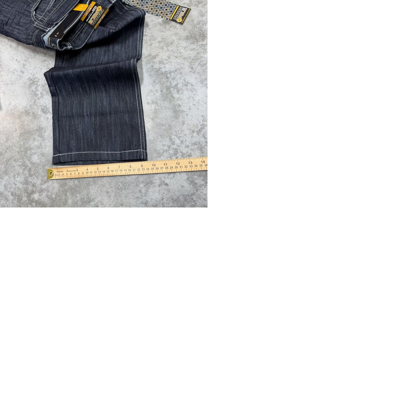 Southpole Southpole Jeans Mens 36x34 Blue Rinse Indigo Slim Straight Denim Pants Size US 36 / EU 52 - 9 Thumbnail