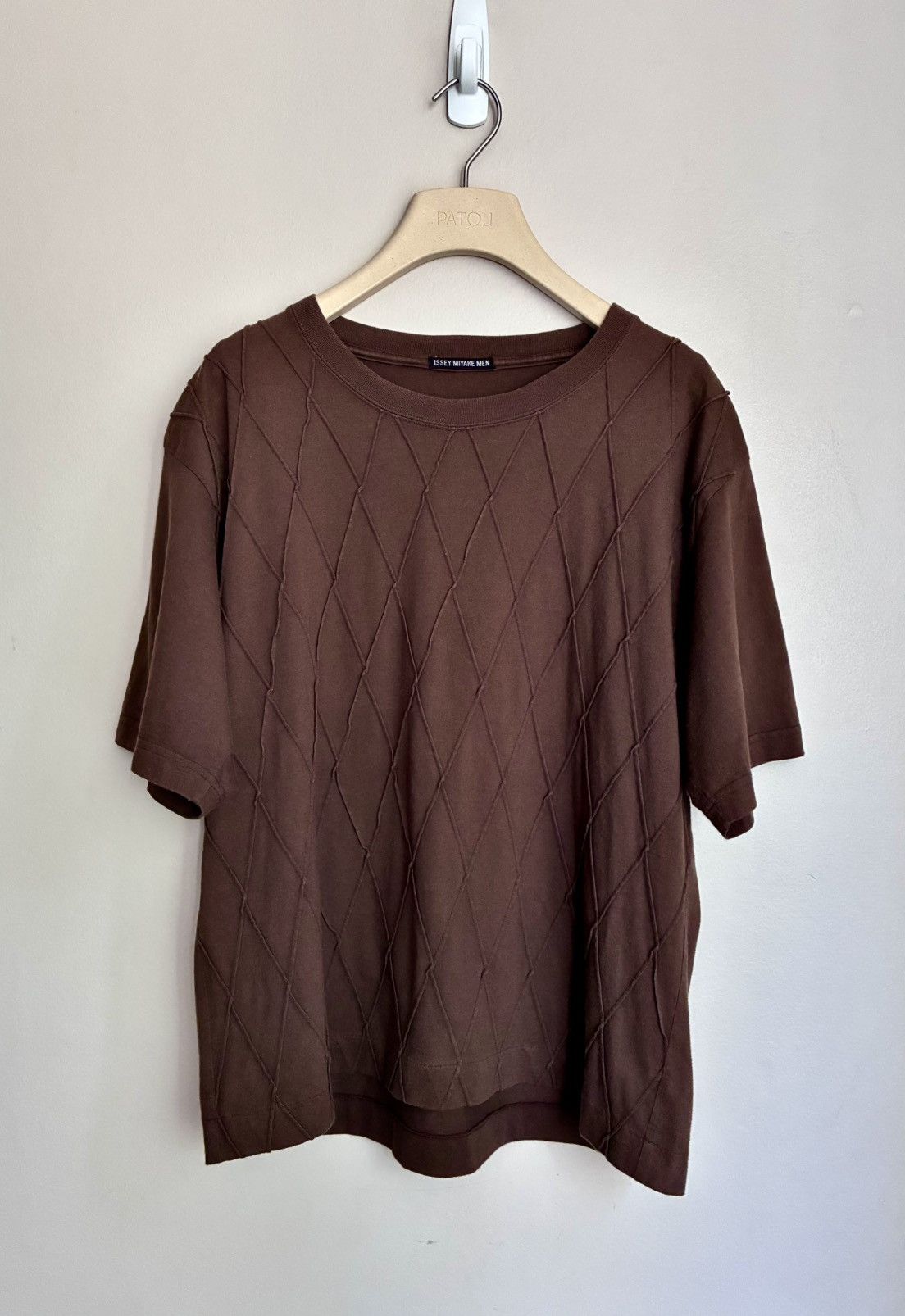 Issey Miyake Issey Miyake Men SS02 Textured Diamond Knit Tee Size US M / EU 48-50 / 2 - 22 Thumbnail