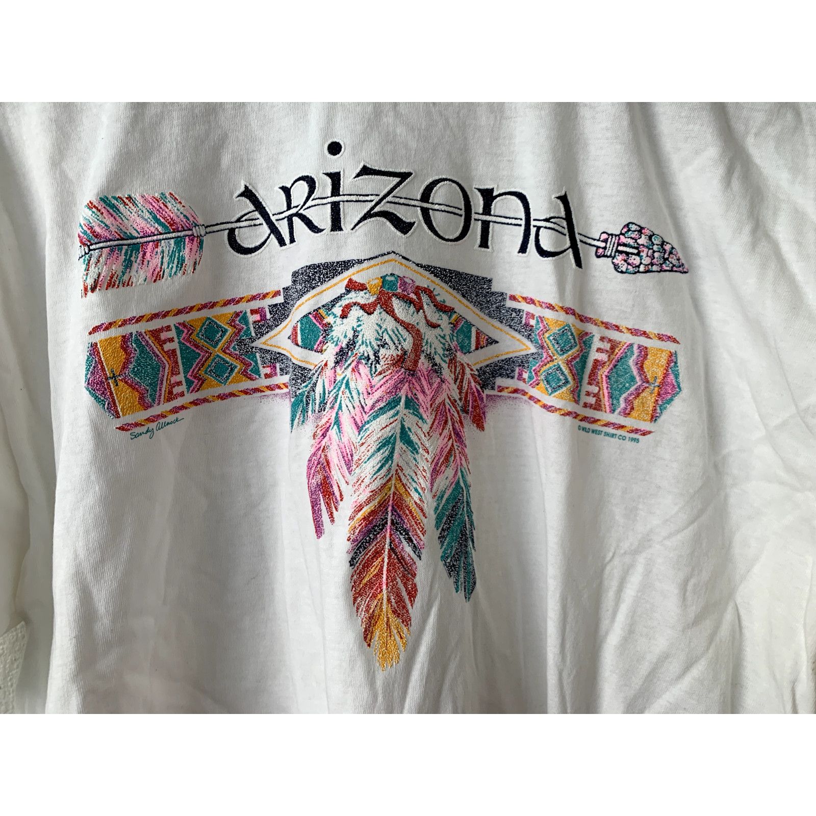 Vintage Vintage Womens Arizona Tribal Shirt Native Tee VTG One Size Size ONE SIZE - 2 Thumbnail