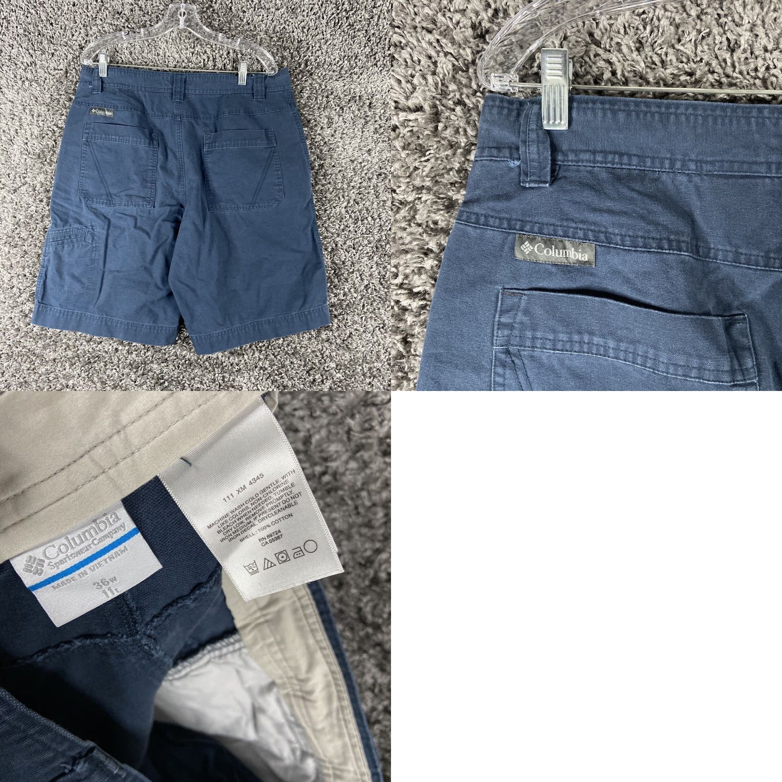 Vintage VINTAGE Columbia Shorts Men’s 36 Chino Blue Sportswear Department Mens Size US 36 / EU 52 - 8 Thumbnail