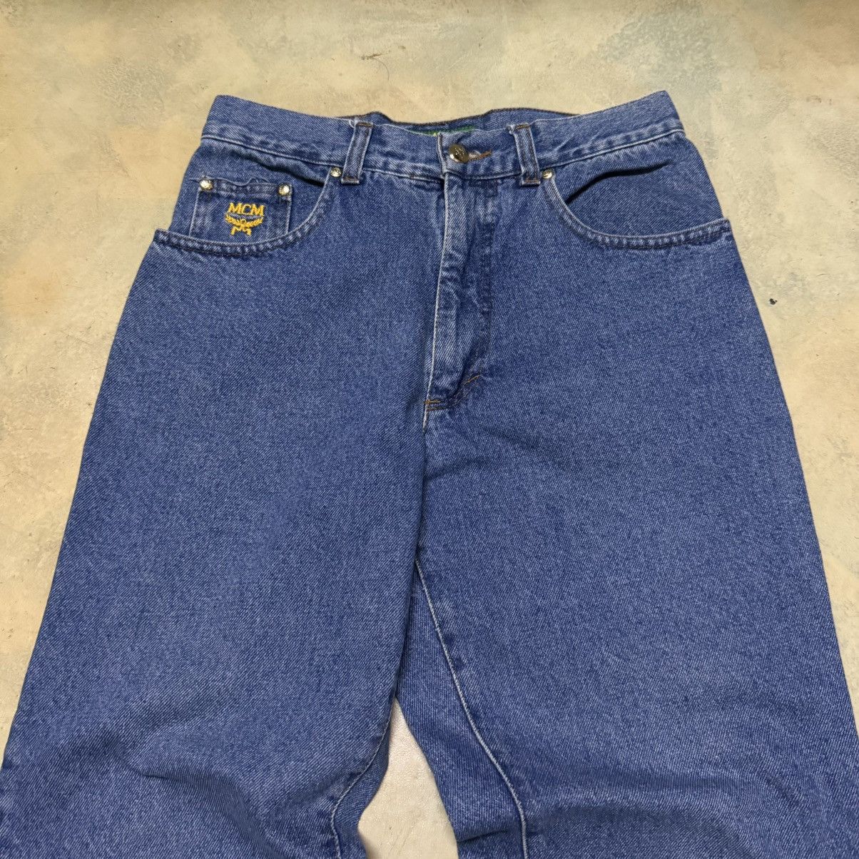 MCM MCM Big Logo Denim Jeans Size US 29 - 3 Thumbnail