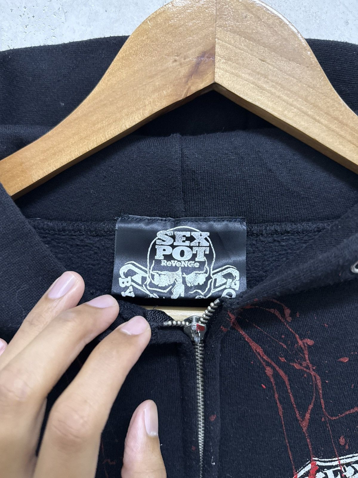 Sex Pot ReVeNGe Sex Pot Revenge Punk Skulls Goth Anarchy Hoodie Size US S / EU 44-46 / 1 - 5 Thumbnail