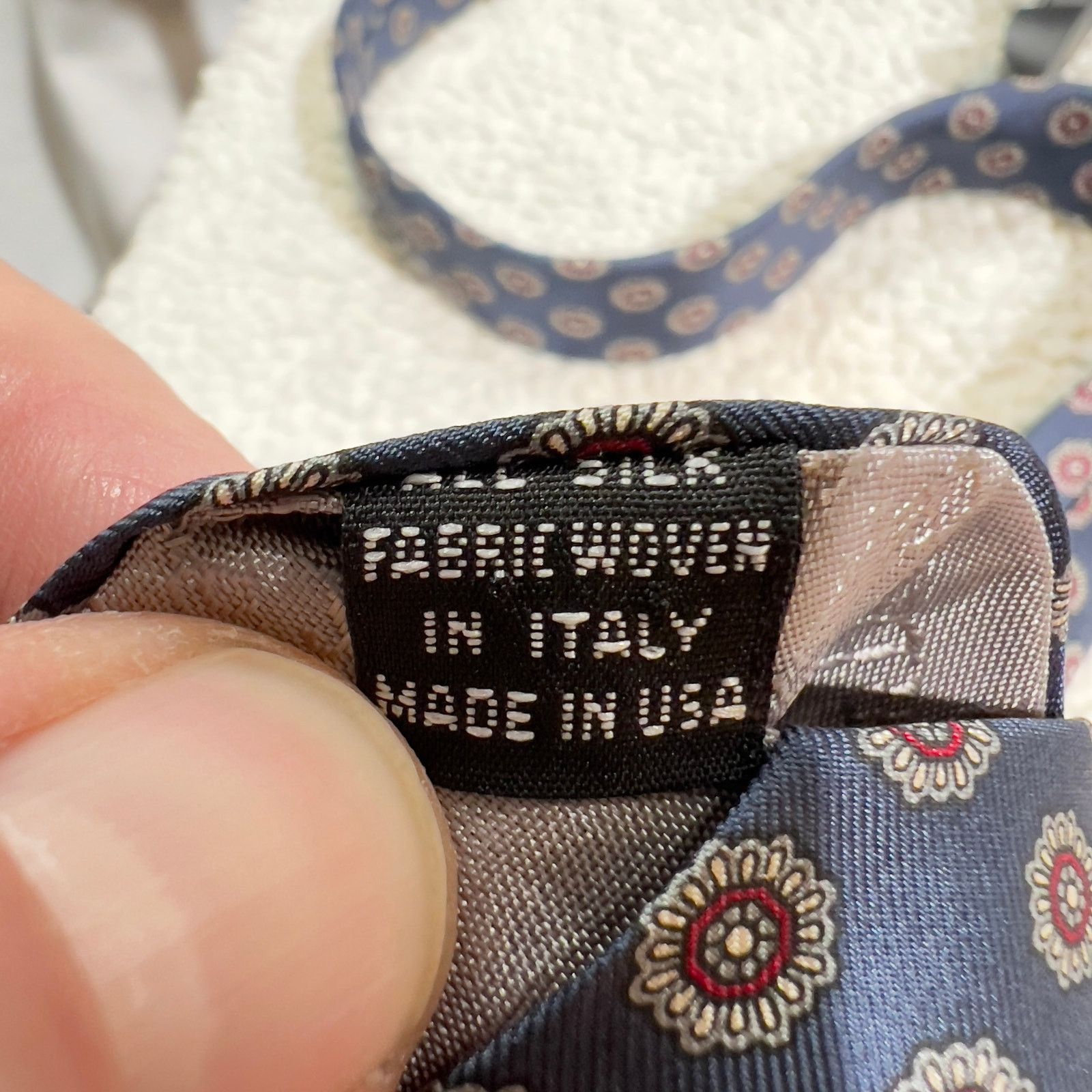 Christian Dior Monsieur Christian Dior 100% Silk Tie Italian Fabric Made USA Vintage Size ONE SIZE - 5 Thumbnail