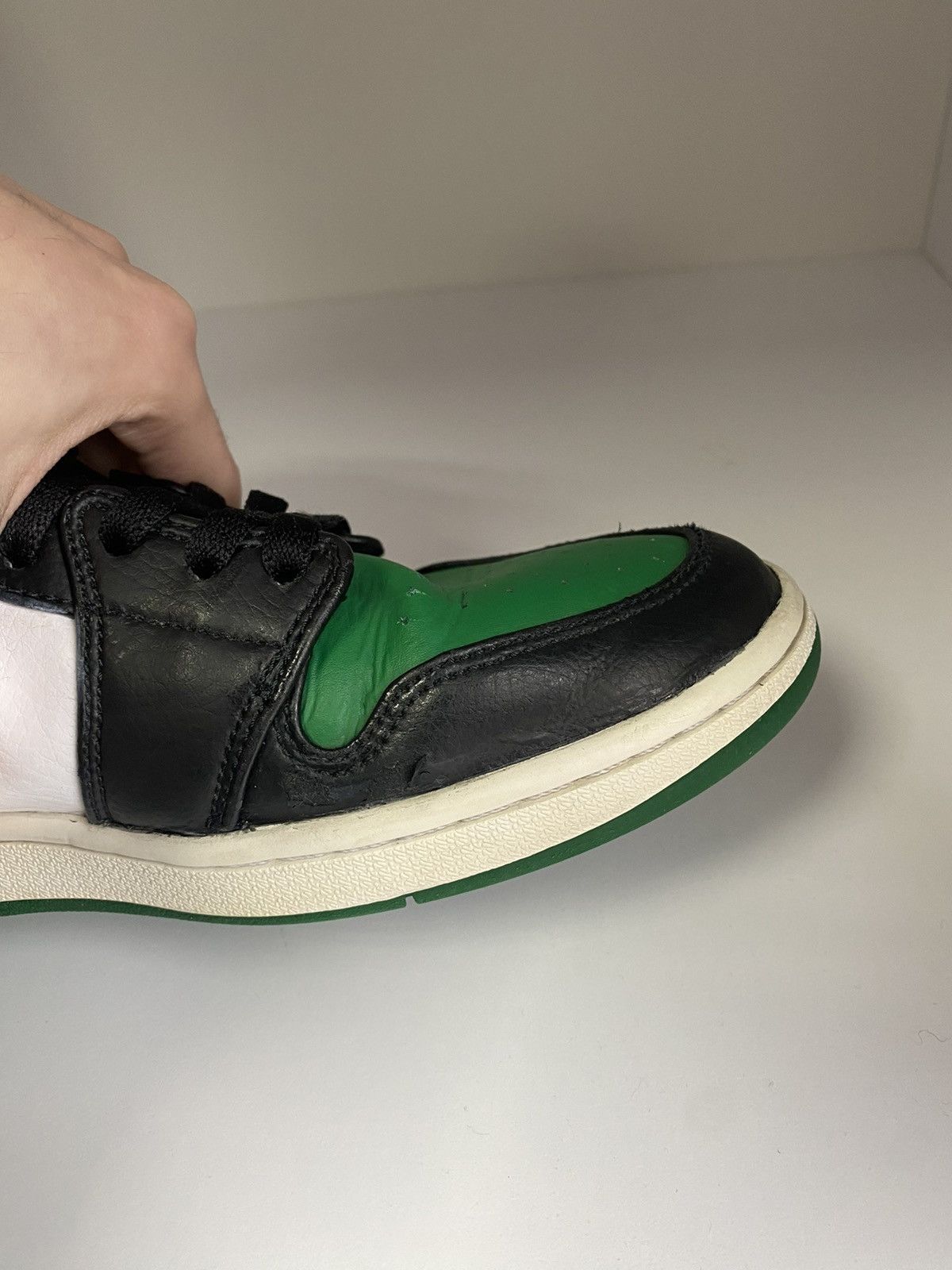 Nike × Vintage Vintage Nike Air Jordan 1 Mid Pine Green Black Size US 10 / EU 43 - 12 Thumbnail