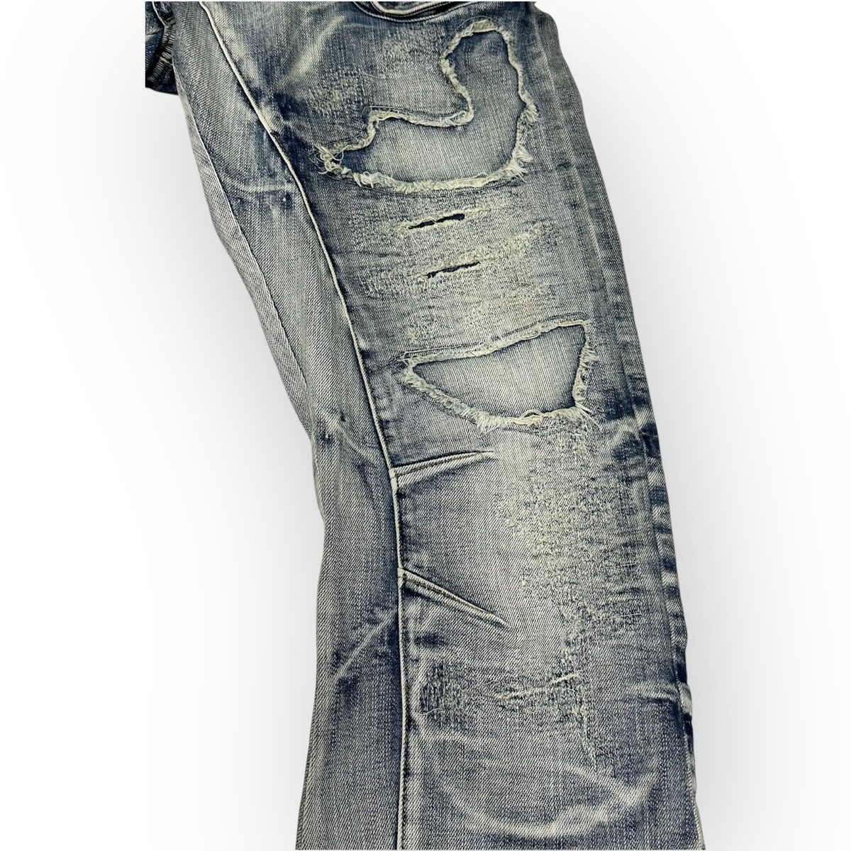 PPFM × Seditionaries PPFM Bondage Curve Banana Biker Denim Jeans Size US 34 / EU 50 - 4 Thumbnail