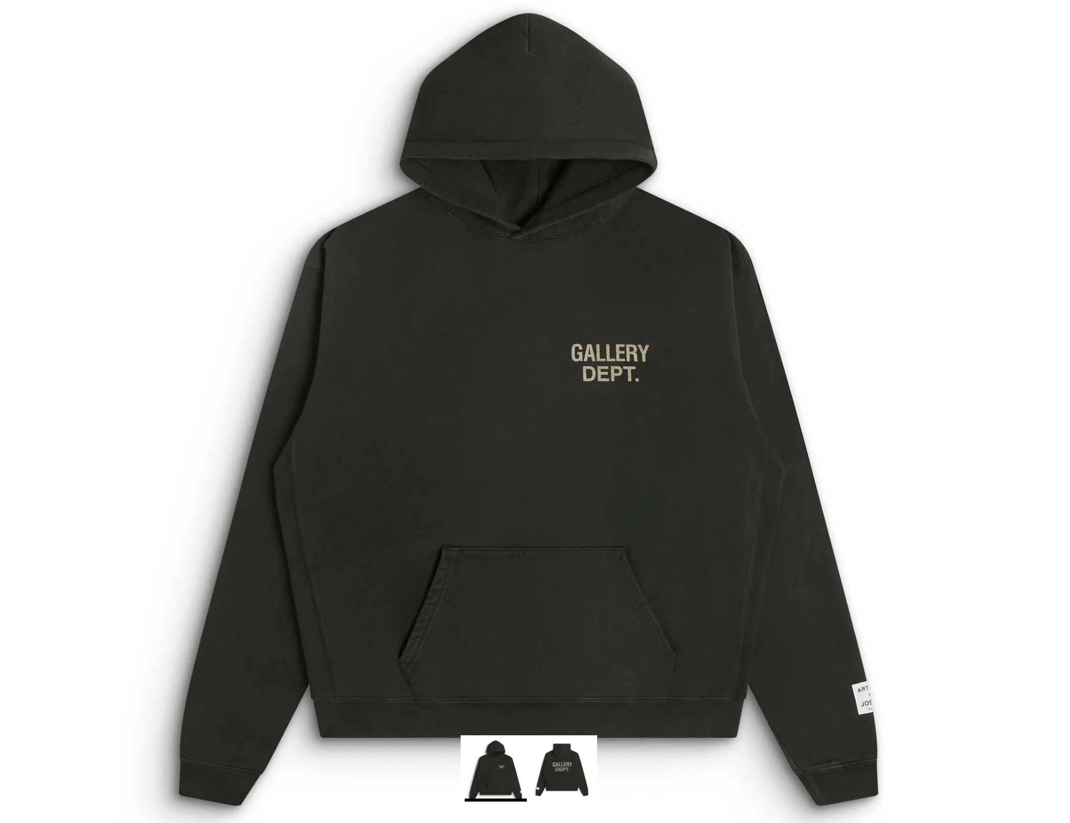 Gallery Dept. 90’s GD Logo Hoodie - Vintage Black (XS)