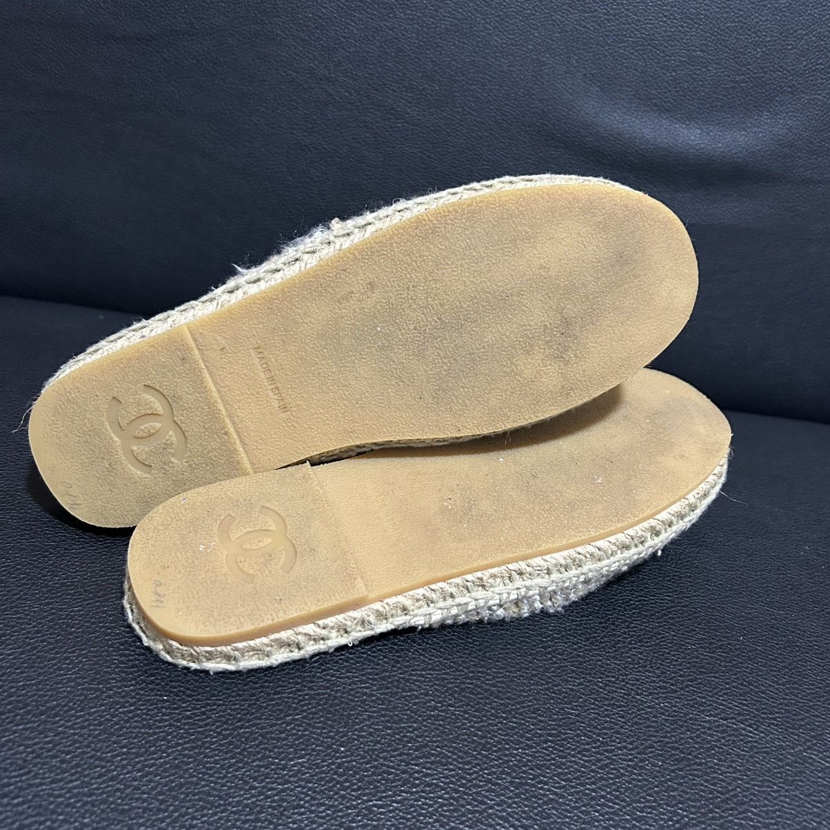 Chanel CHANEL - ESPADRILLE MULE SLIP ON FLATS Size US 9 / IT 39 - 7 Thumbnail
