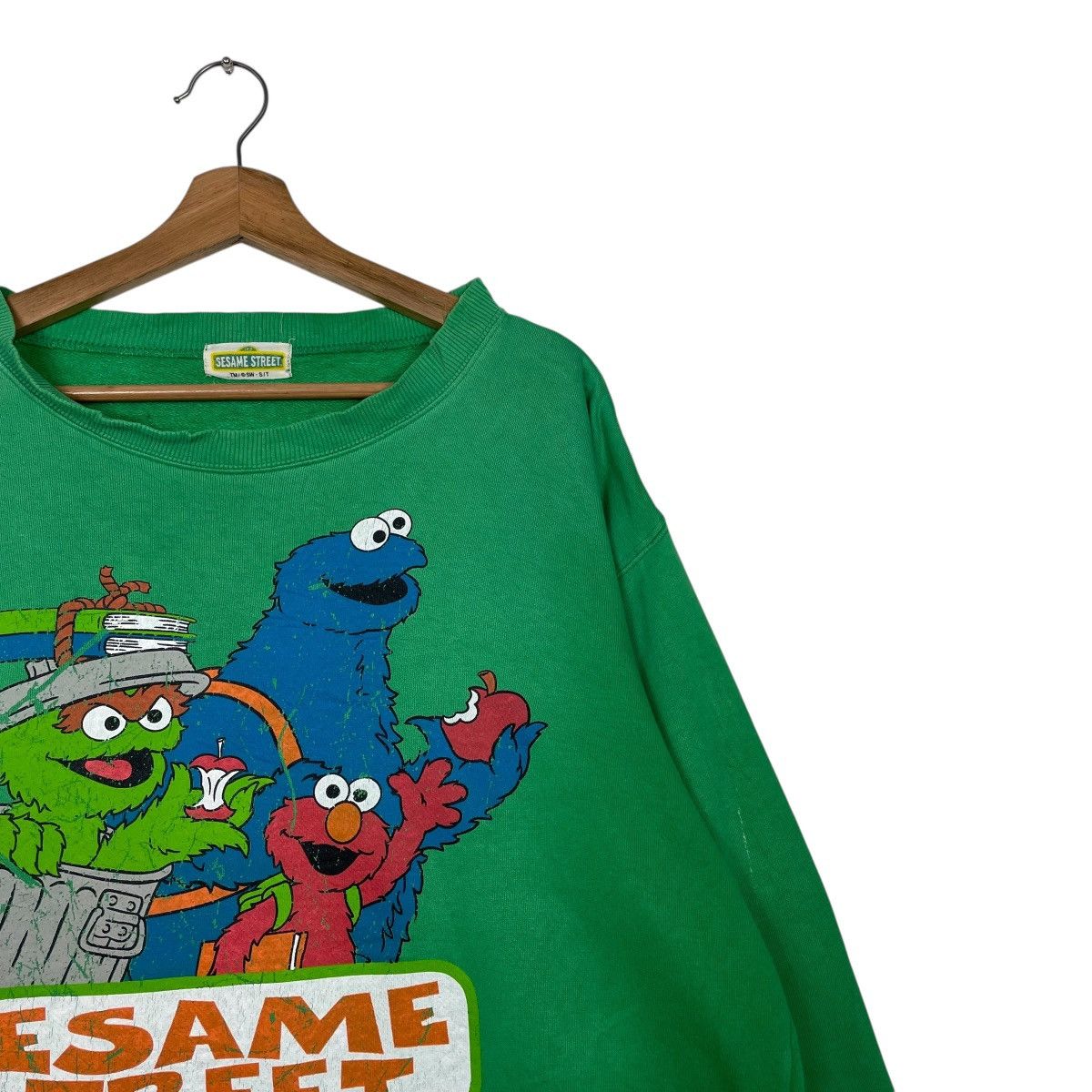 Vintage Vintage Sesame Street Green Sweatshirt Size M / US 6-8 / IT 42-44 - 5 Thumbnail
