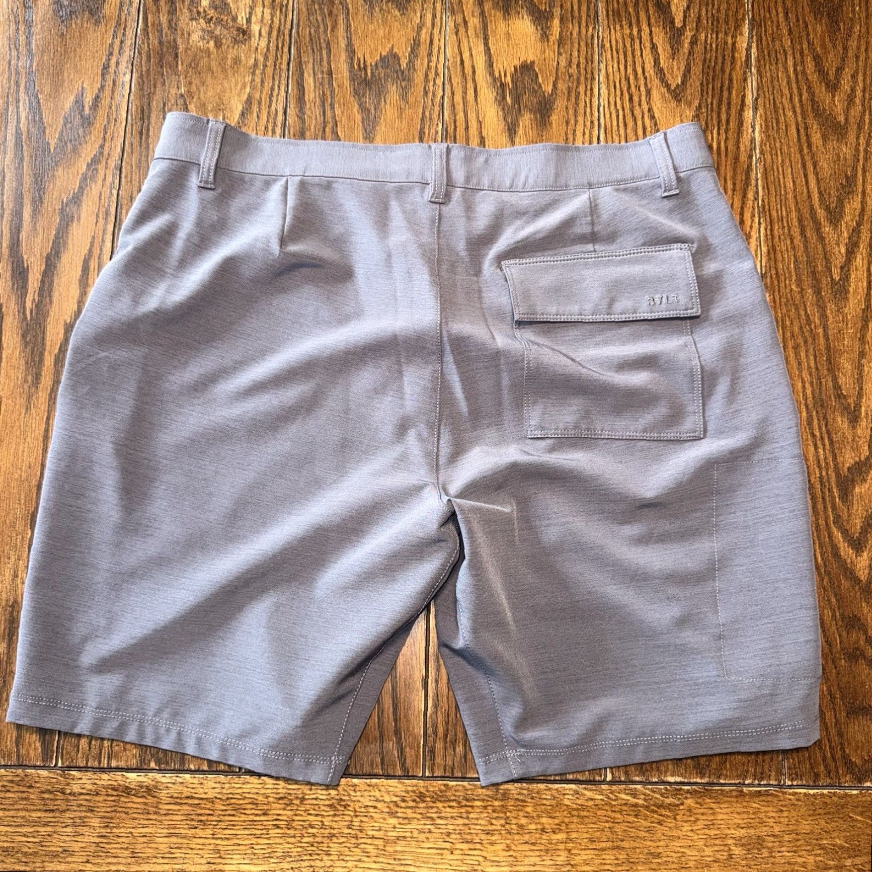Vintage BYLT Kinetic Shorts Mens 38 Gray Zip Pocket Performance Stretch 9" Inseam Size US 38 / EU 54 - 6 Thumbnail
