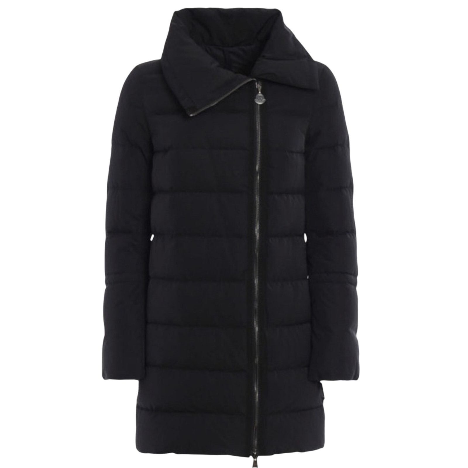 Moncler Lobelia Quilted Down Puffer Coat size 1 Black Bell Sleeves Size S / US 4 / IT 40 - 23 Thumbnail