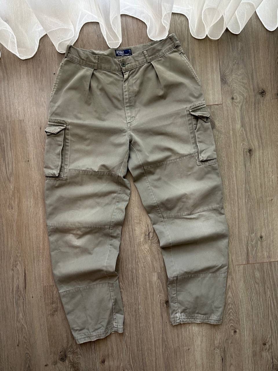 Polo Ralph Lauren × Vintage Vintage Polo Ralph Lauren Khaki PRL Cargo Pants Size US 36 / EU 52 - 2 Thumbnail