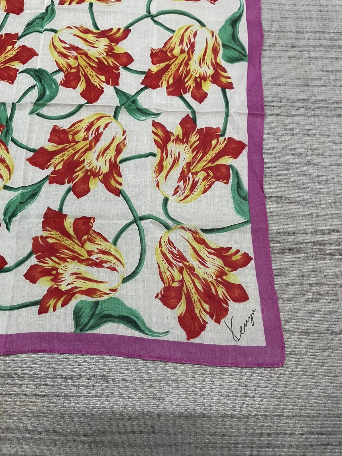 Kenzo Vintage Kenzo handkerchief bandana pocket square Size ONE SIZE - 3 Thumbnail