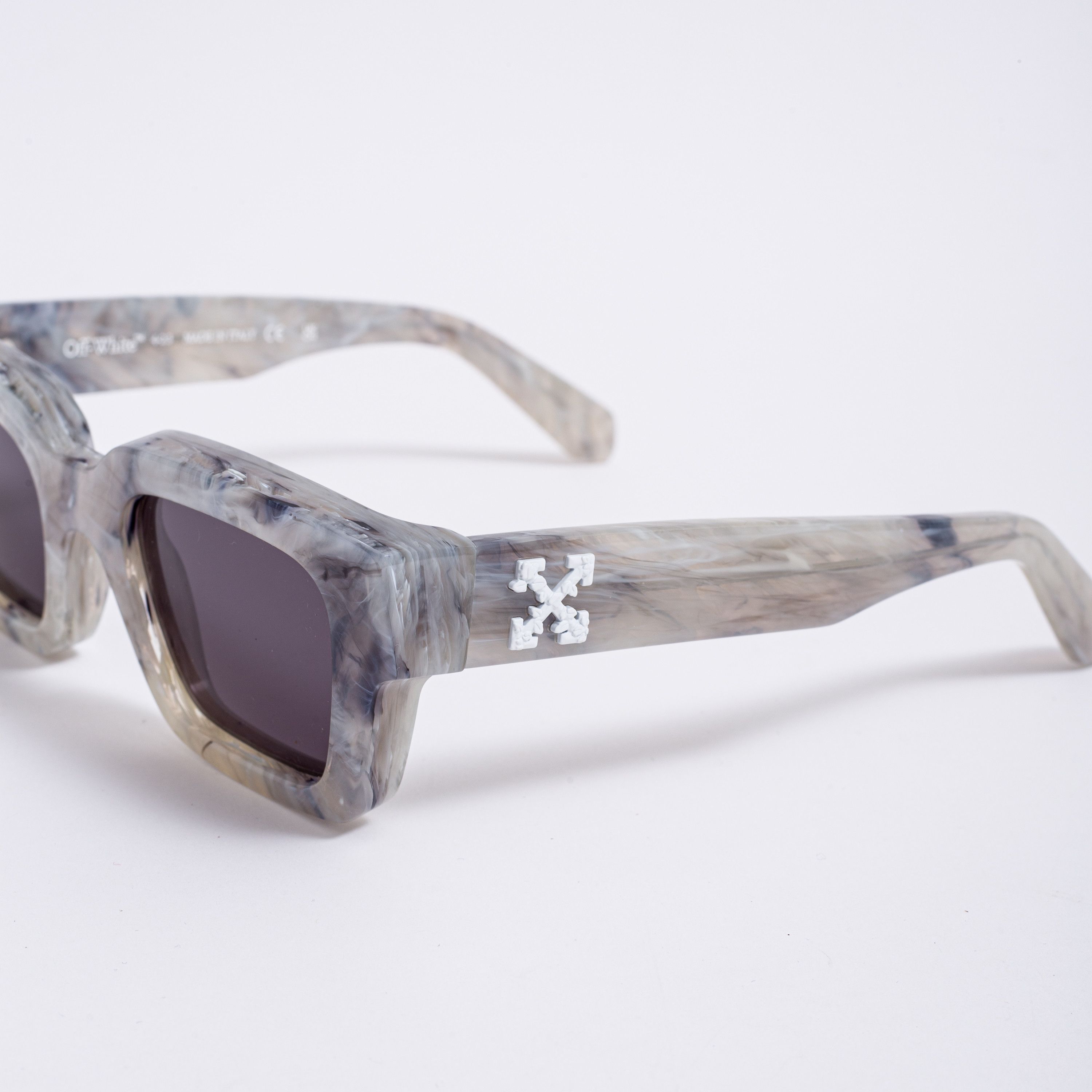 Off-White OFF WHITE RECTANGLE-FRAME VIRGIL SUNGLASSES MARBLE Size ONE SIZE - 3 Thumbnail
