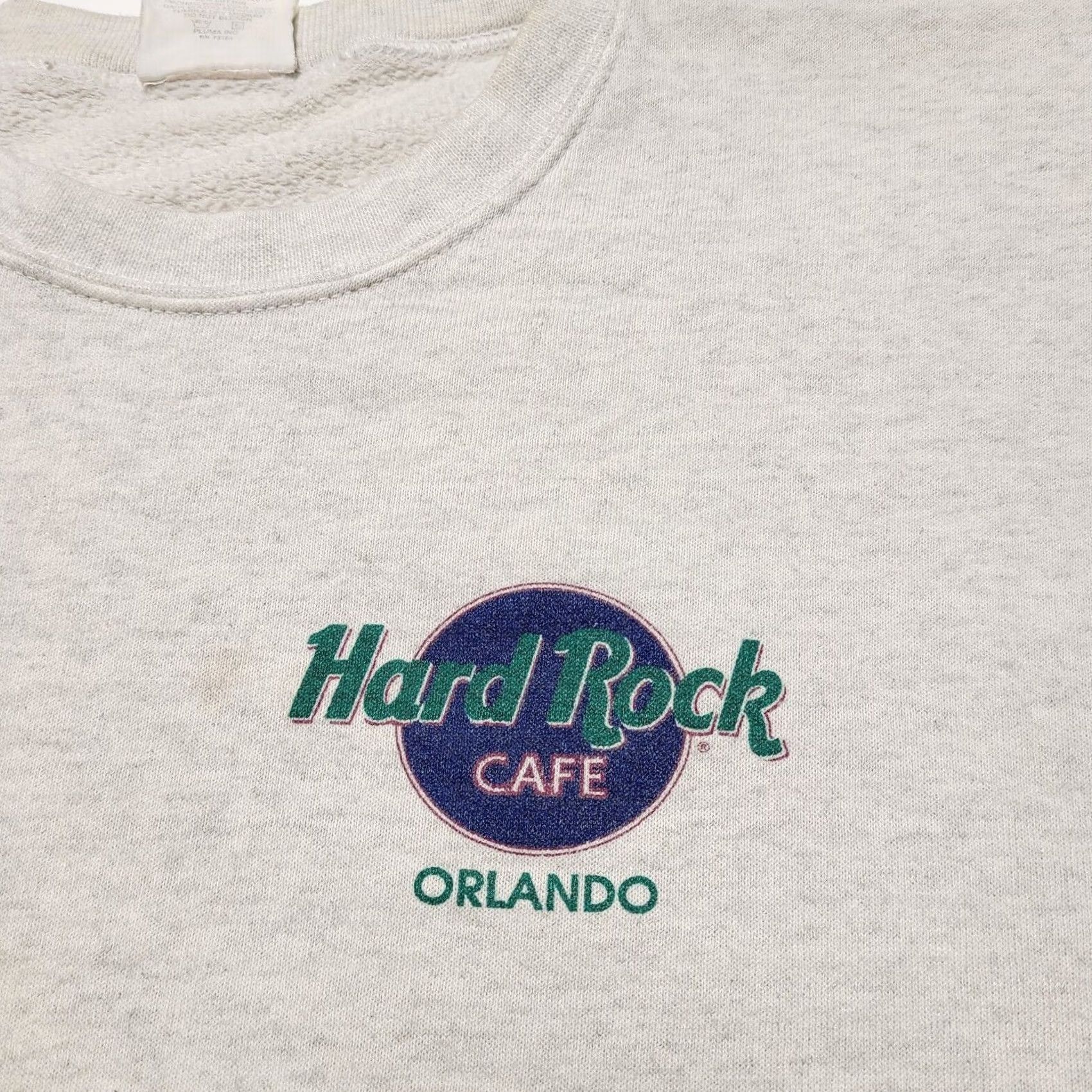 Hard Rock Cafe VINTAGE Hard Rock Cafe Orlando Rock N Roll World Sweatshirt Men's Large Graphic Gray Size US L / EU 52-54 / 3 - 4 Thumbnail
