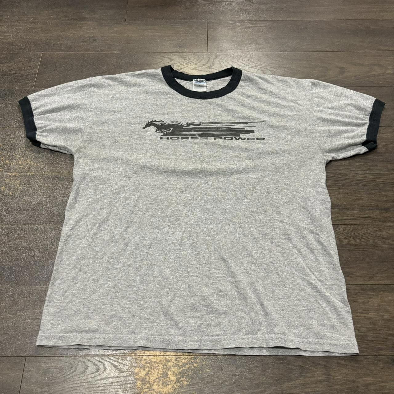 Gildan vintage ford mustang horse power Ringer t shirt 00s L Size US L / EU 52-54 / 3 - 2 Thumbnail