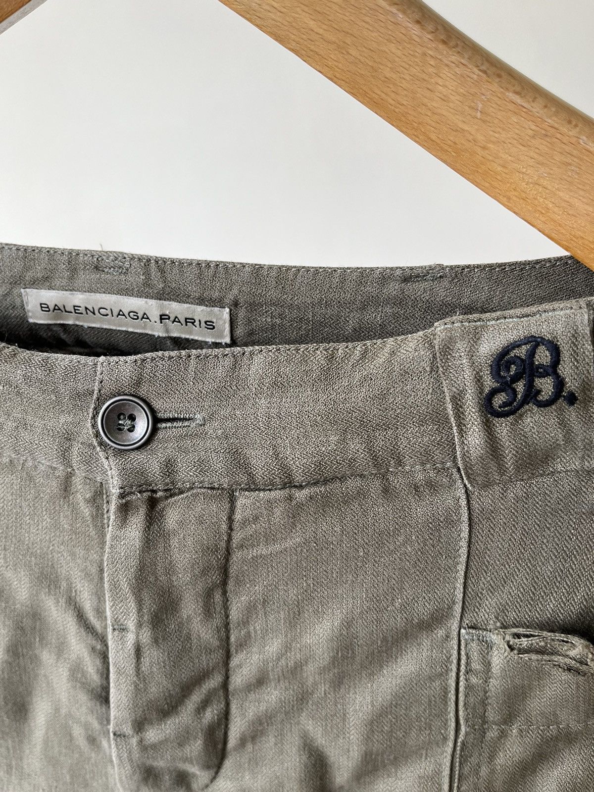 Balenciaga Balenciaga Bush Linen Pants Size 33" - 2 Thumbnail