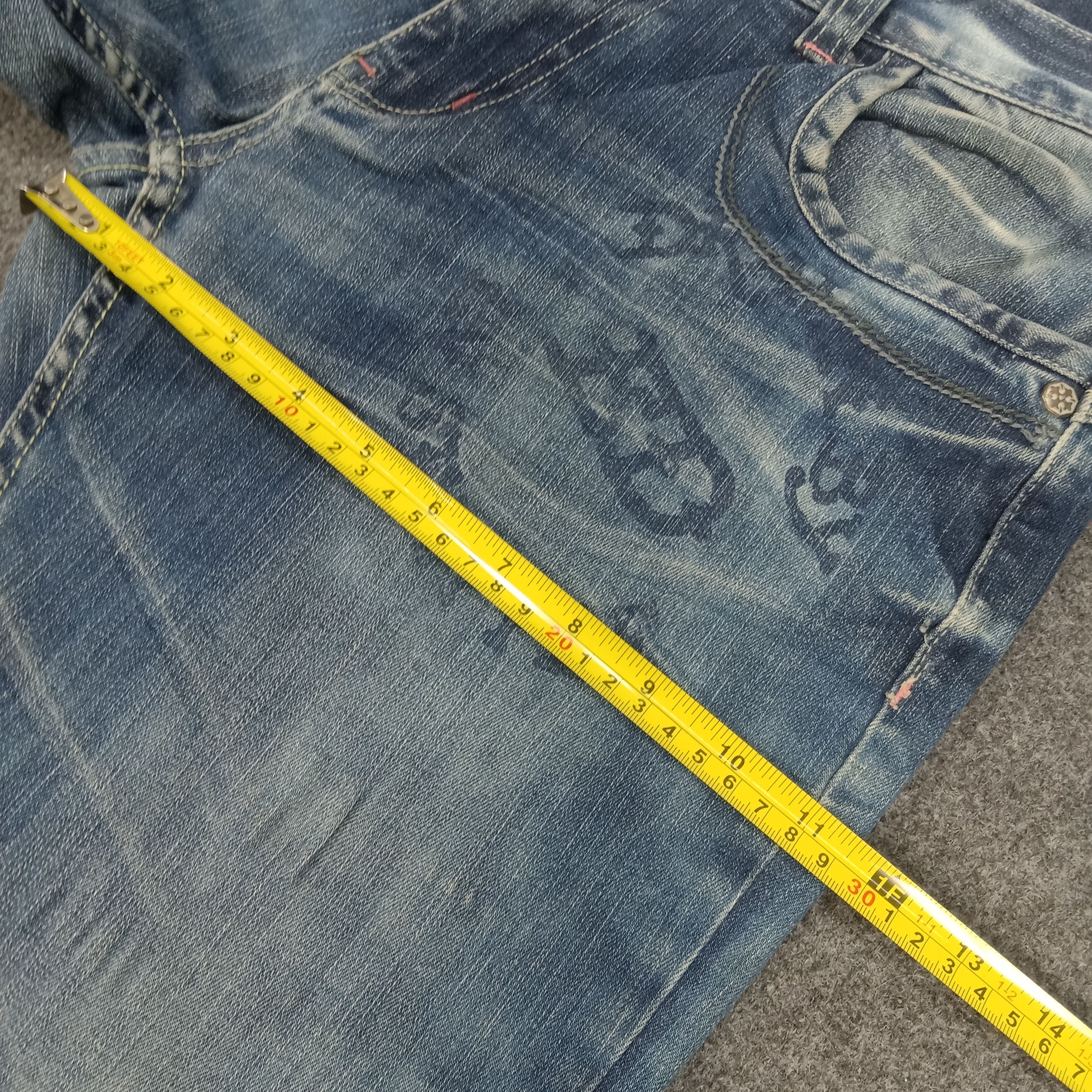 Christian Audigier × Ed Hardy × Vintage Ed Hardy by Christian Audiger Embroidery Denim Jeans Size 32" / US 10 / IT 46 - 11 Thumbnail