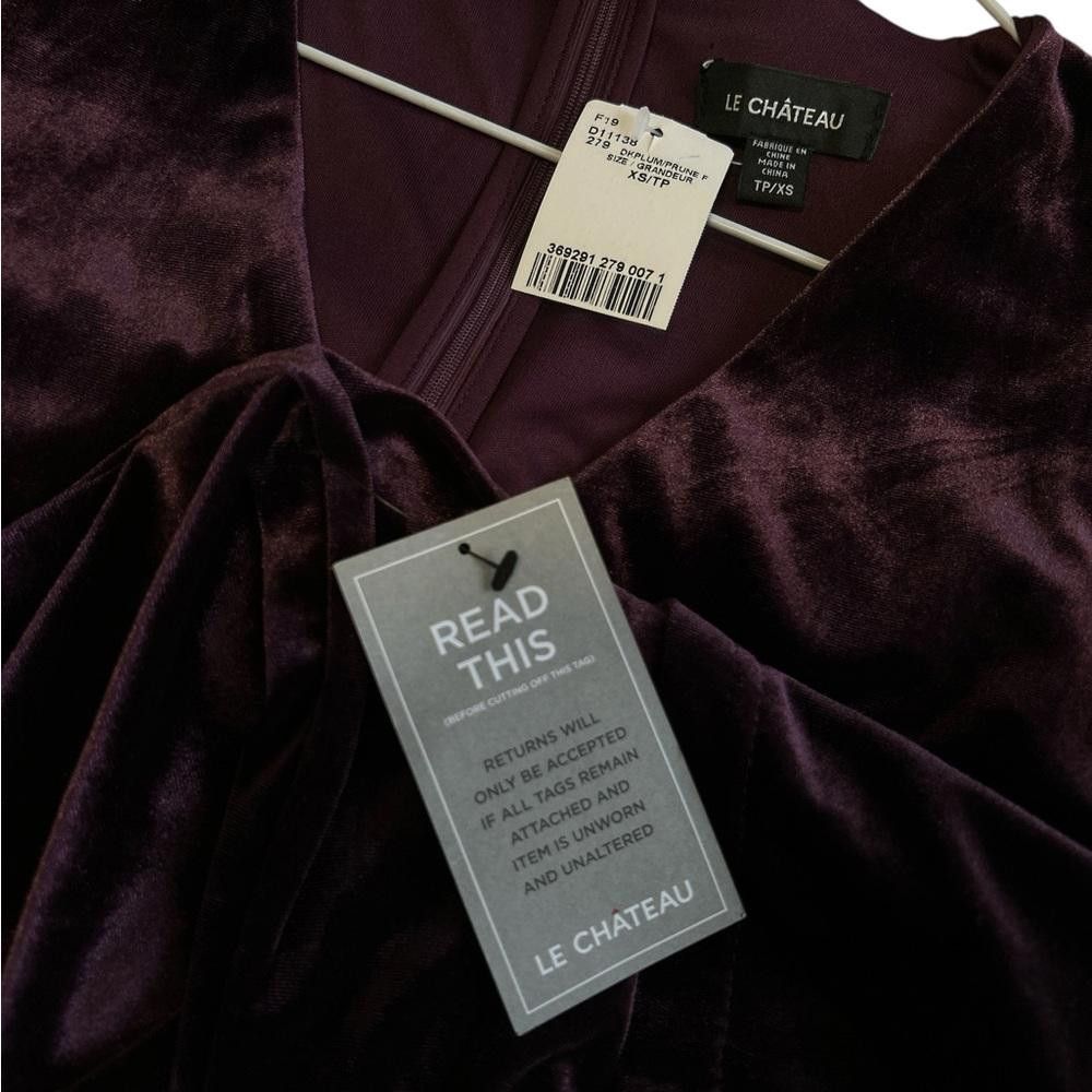 Le Chateau Le Chateau Velvet Wrap Dress Size XS / US 0-2 / IT 36-38 - 6 Thumbnail